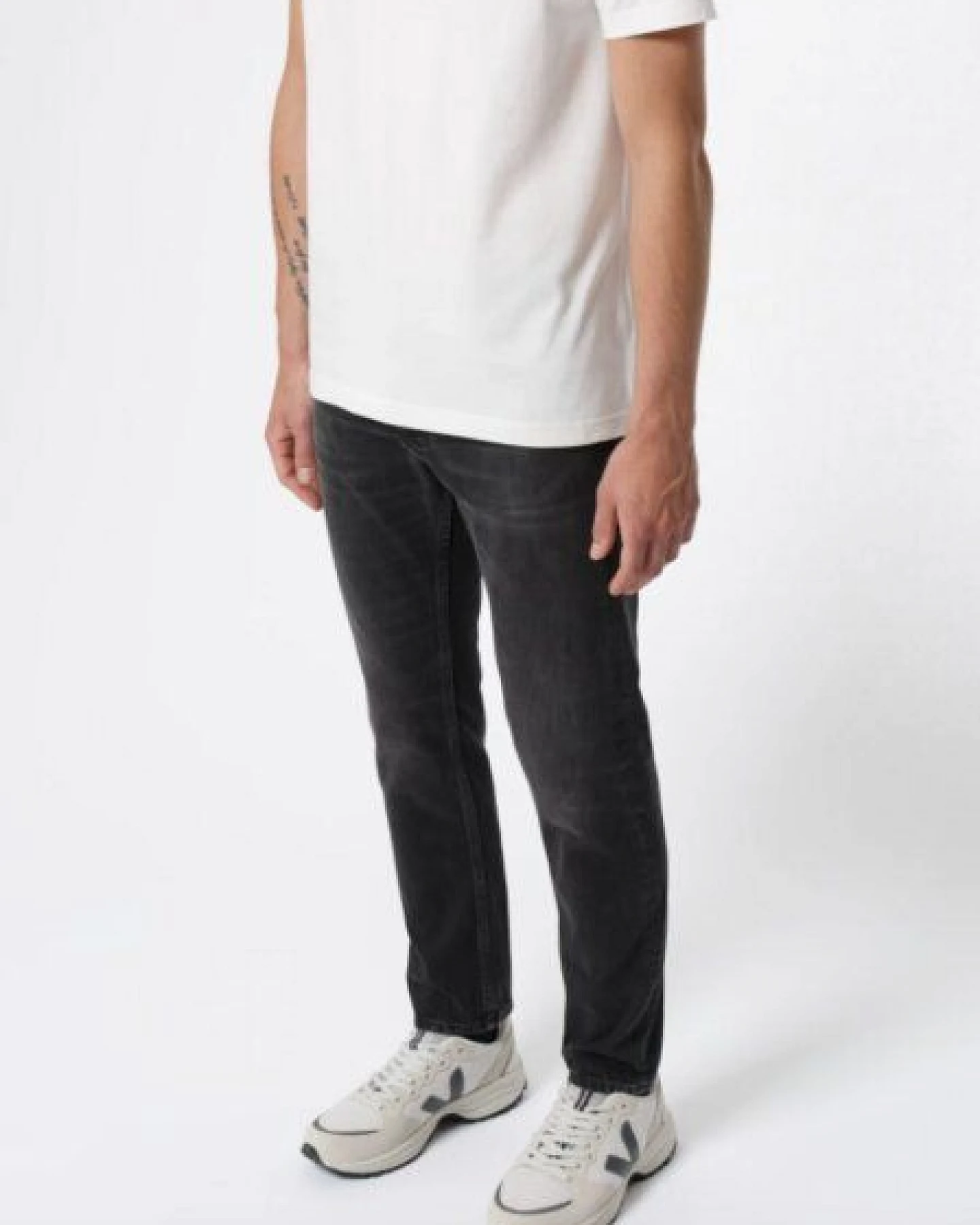 Nudie Jeans Steady Eddie II - Black Change – Ansicht 3
