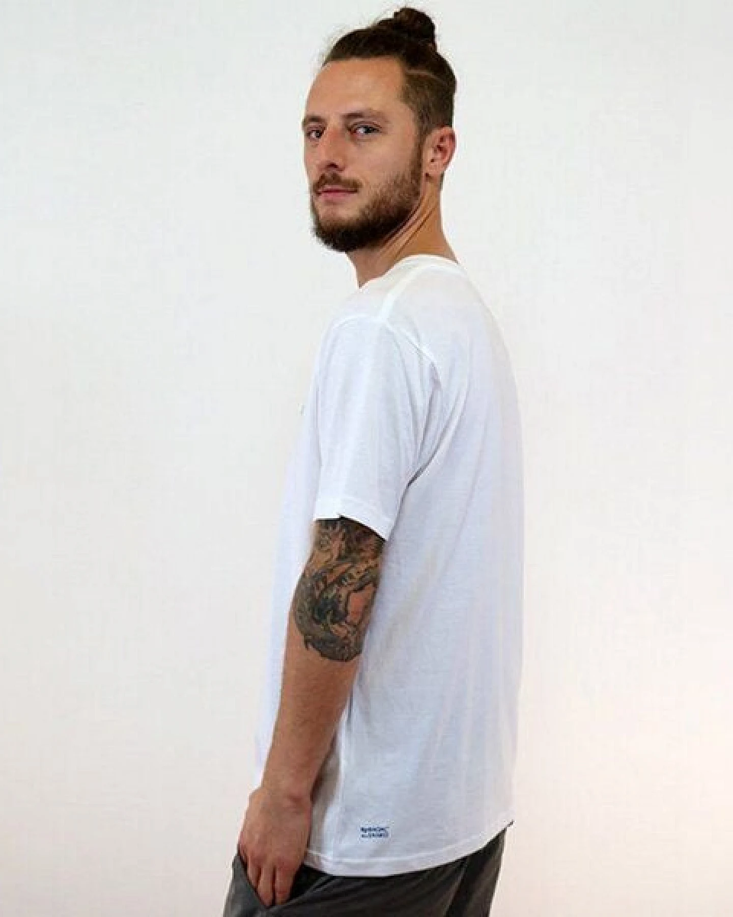 Spangeltangel T-Shirt, "Dosenfisch", Männershirt, Siebdruck, Fischmotiv – Ansicht 3