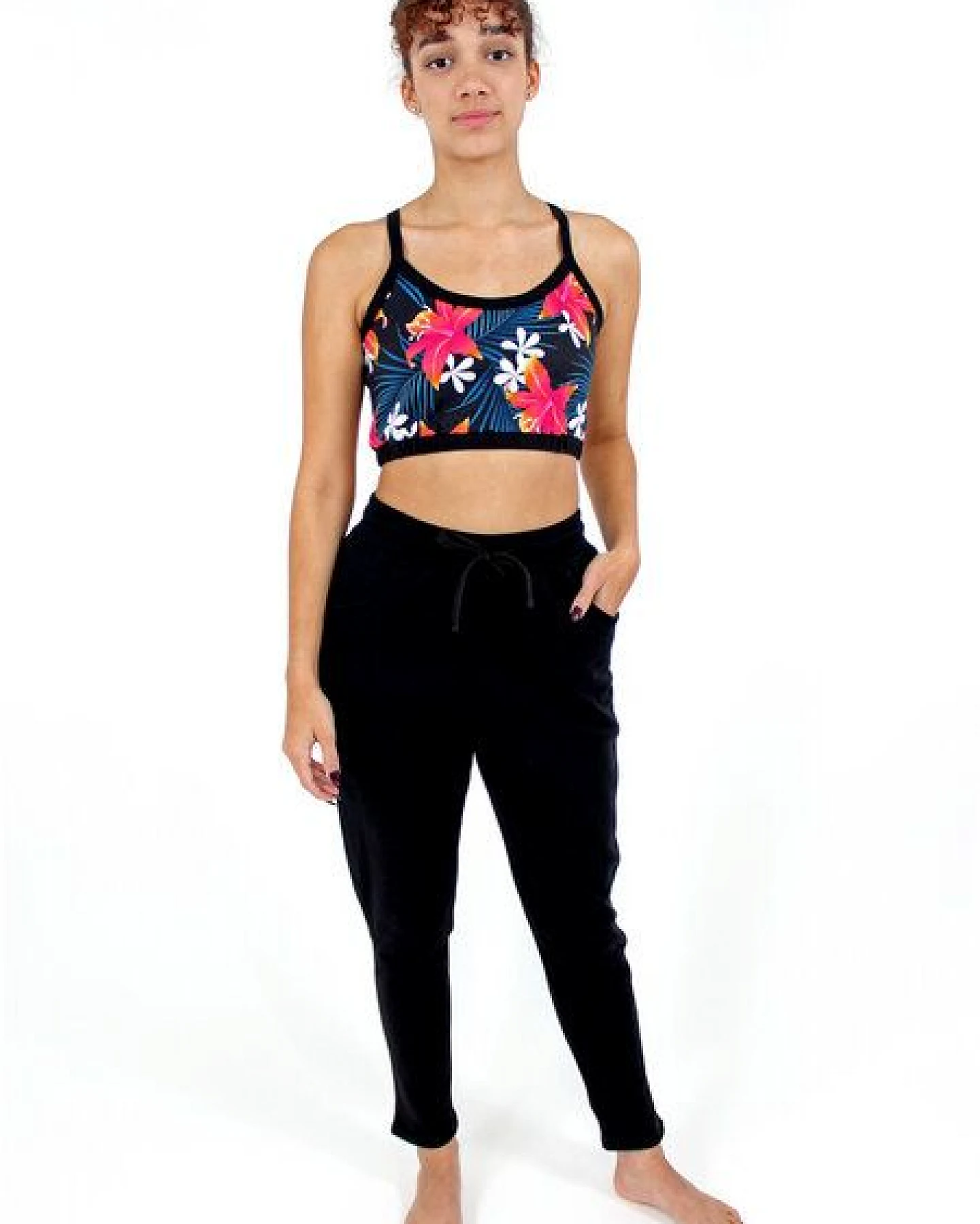 BAGHI Yoga Bustier tropical print GOTS organic – Ansicht 2