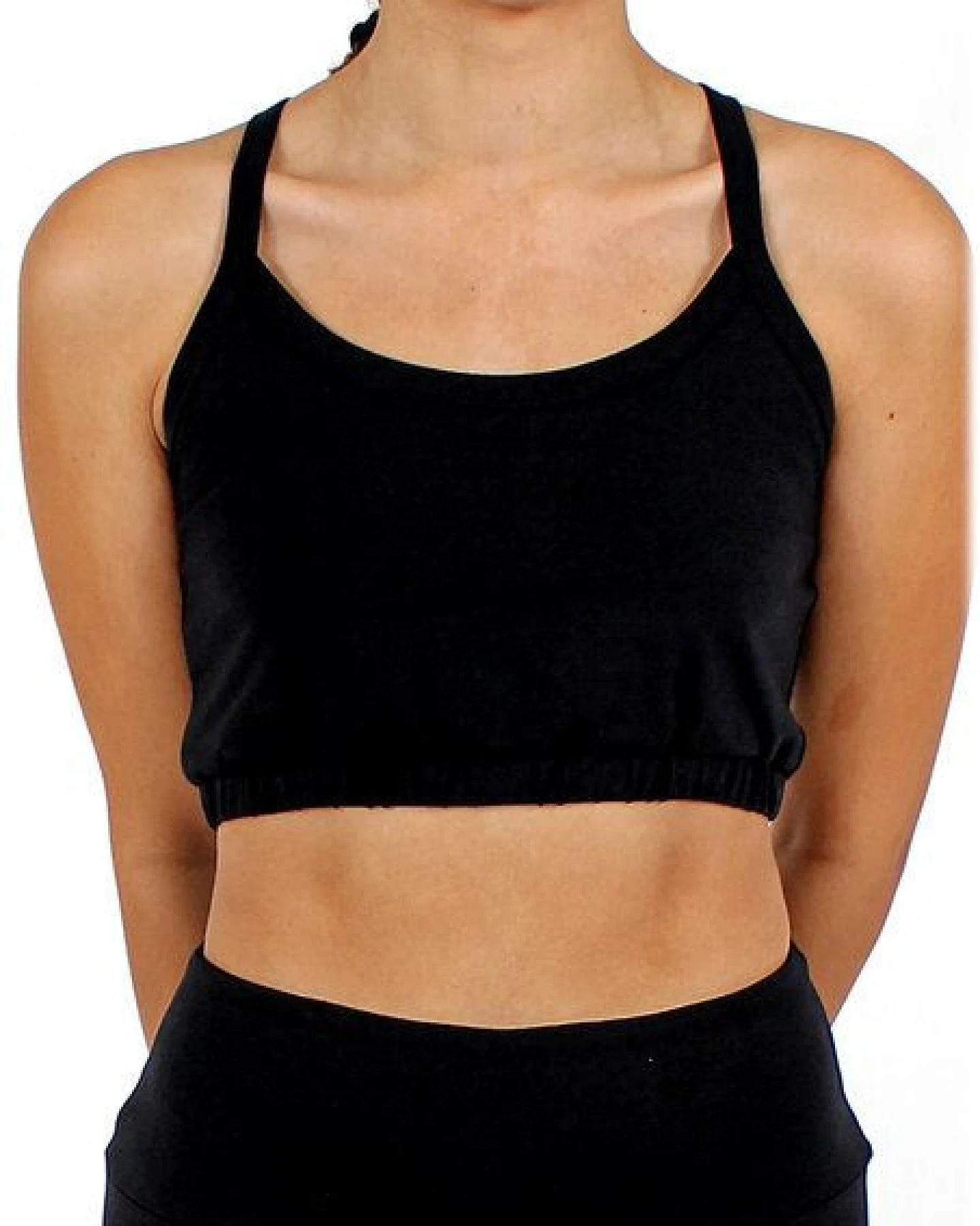 BAGHI Yoga Bustier GOTS organic black-petrol – Ansicht 3