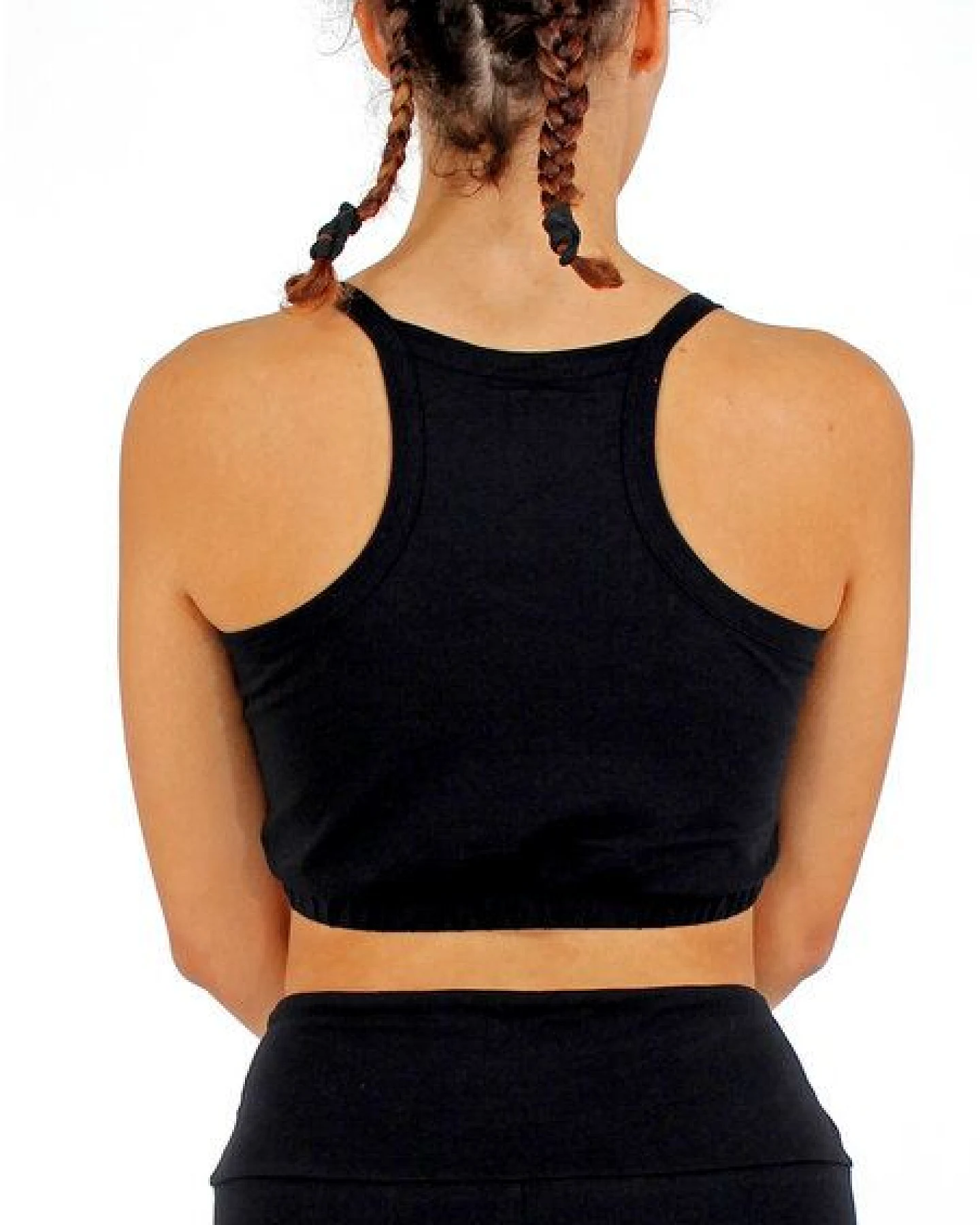BAGHI Yoga Bustier GOTS organic black-petrol – Ansicht 3