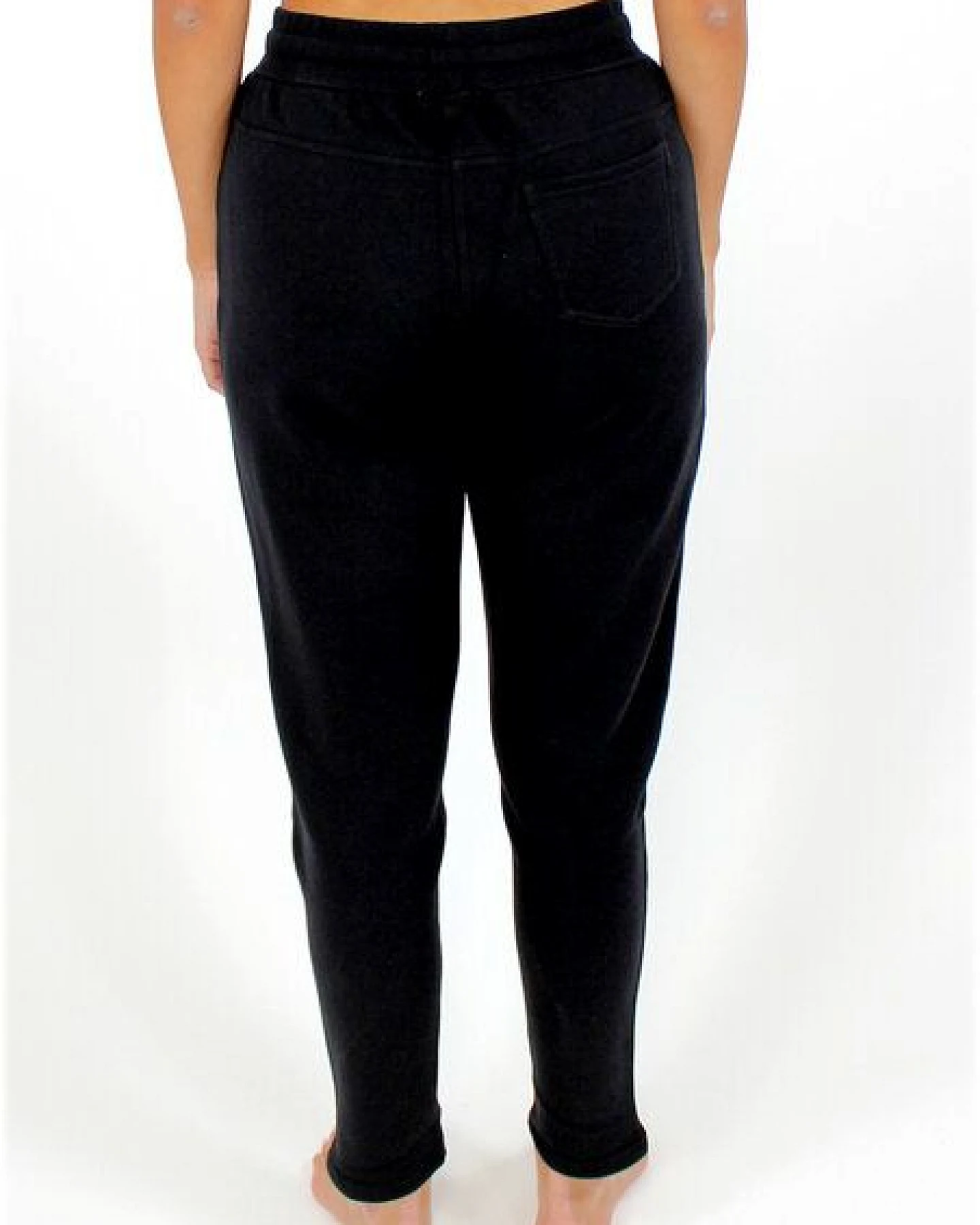 BAGHI Sweat Hose GOTS organic black mit tieferem Schritt – Ansicht 2