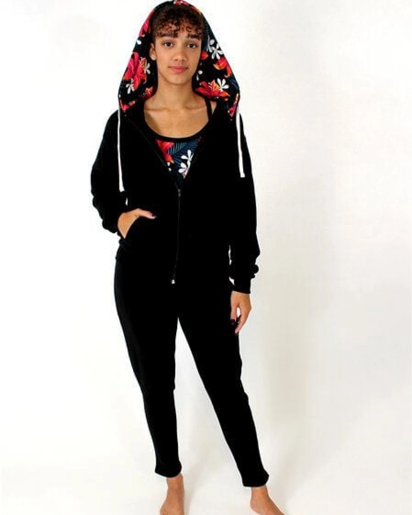 BAGHI Sweat Jacke organic schwarz GOTS – Ansicht 3