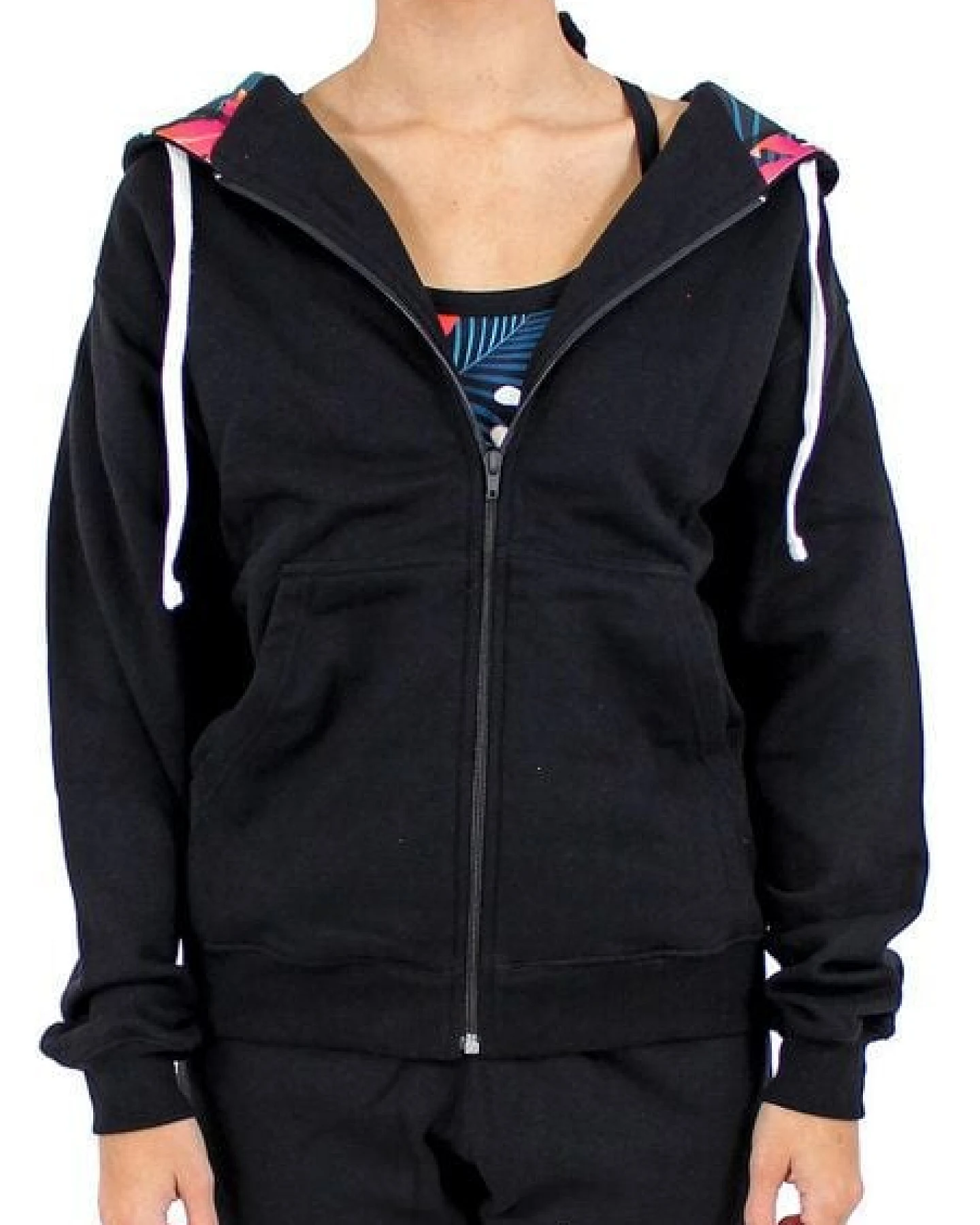 BAGHI Sweat Jacke organic schwarz GOTS – Ansicht 3