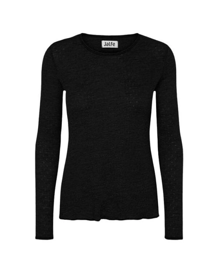 Jalfe Longsleeve Wolle eyelet melange