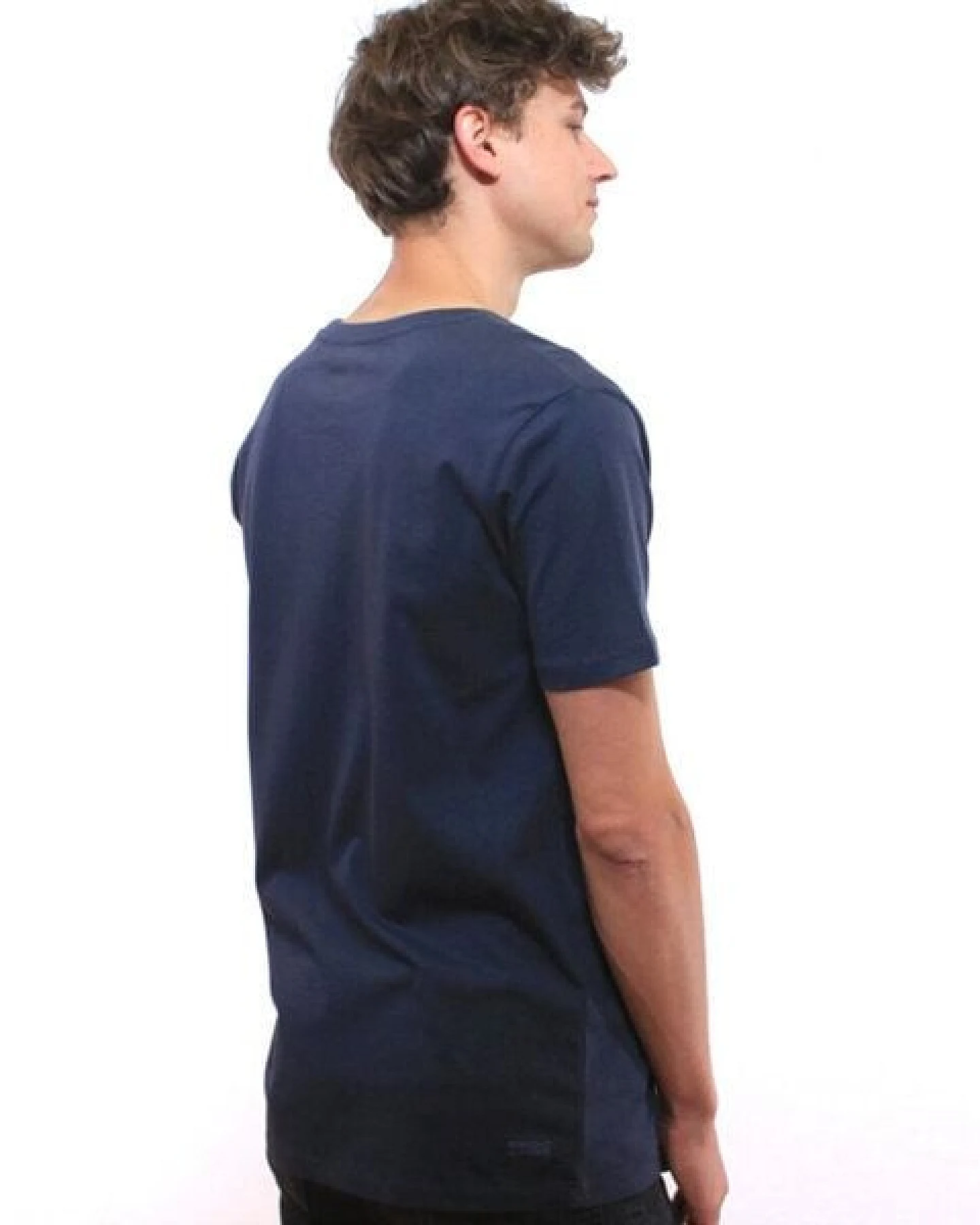Spangeltangel T-Shirt "Akkorde", Siebdruck, dunkelblau, Rundhals, kurzärmlig, Siebdruck, Musik – Ansicht 3