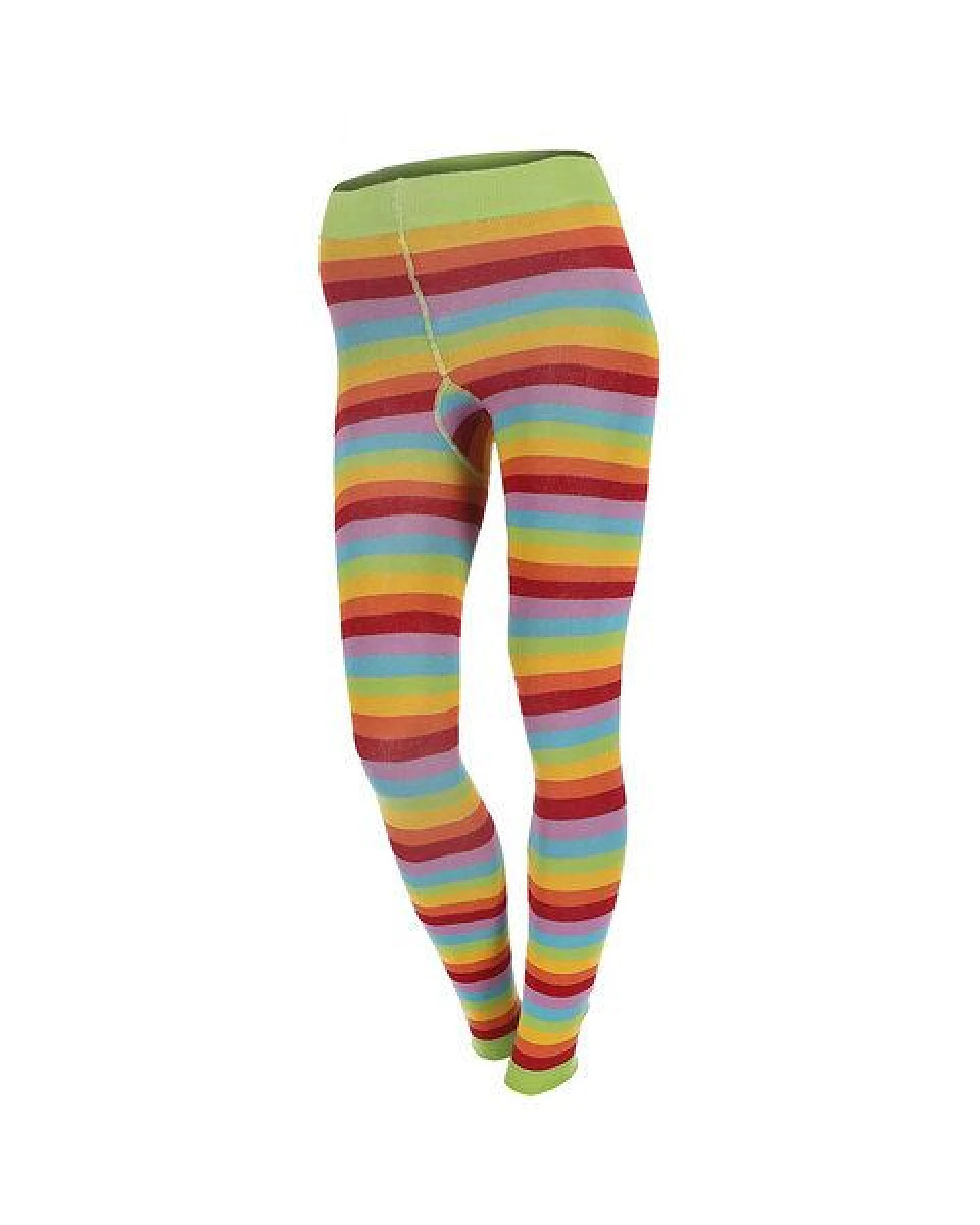grödo Damen Leggings 6-farbig geringelt Bio Baumwolle Elasthan – Ansicht 2