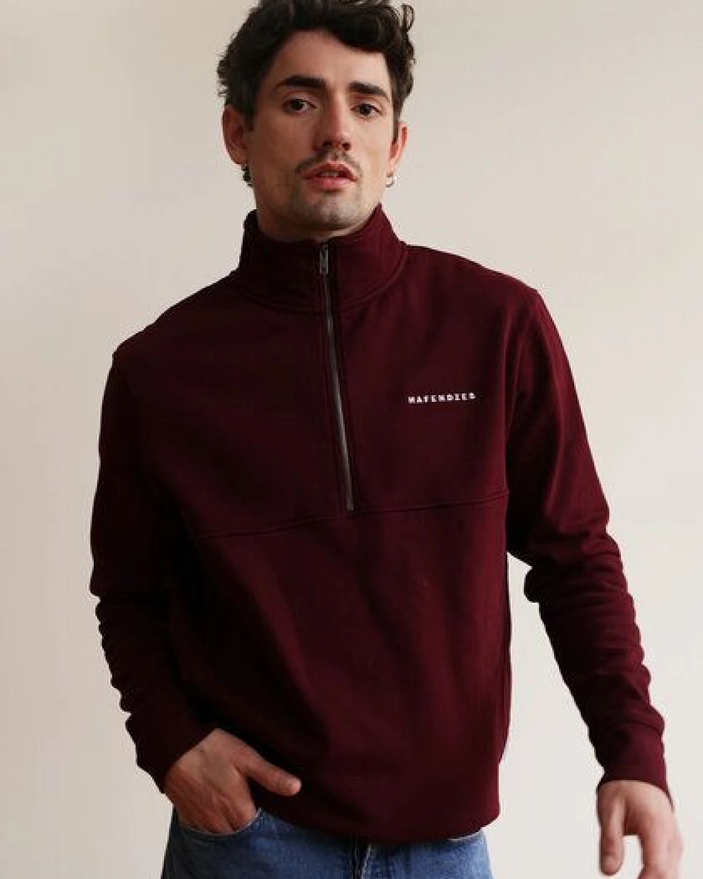HAFENDIEB LOGO STICK TROYER SWEATER – Ansicht 2