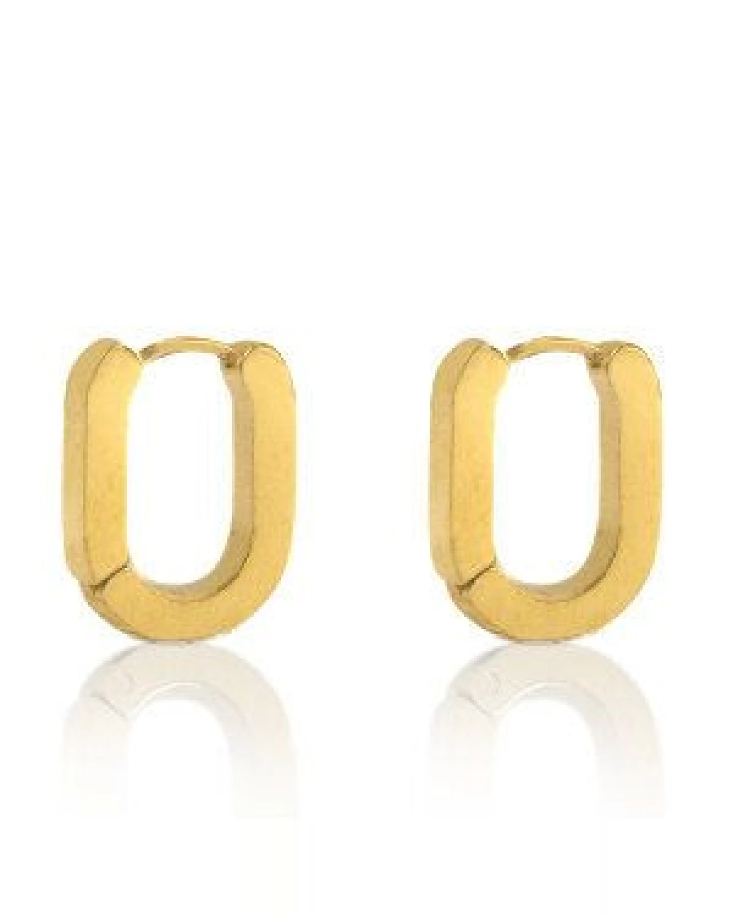 Ovale Creolen, Cool & Schick in 16 x 12mm von Elektropulli – Ansicht 2