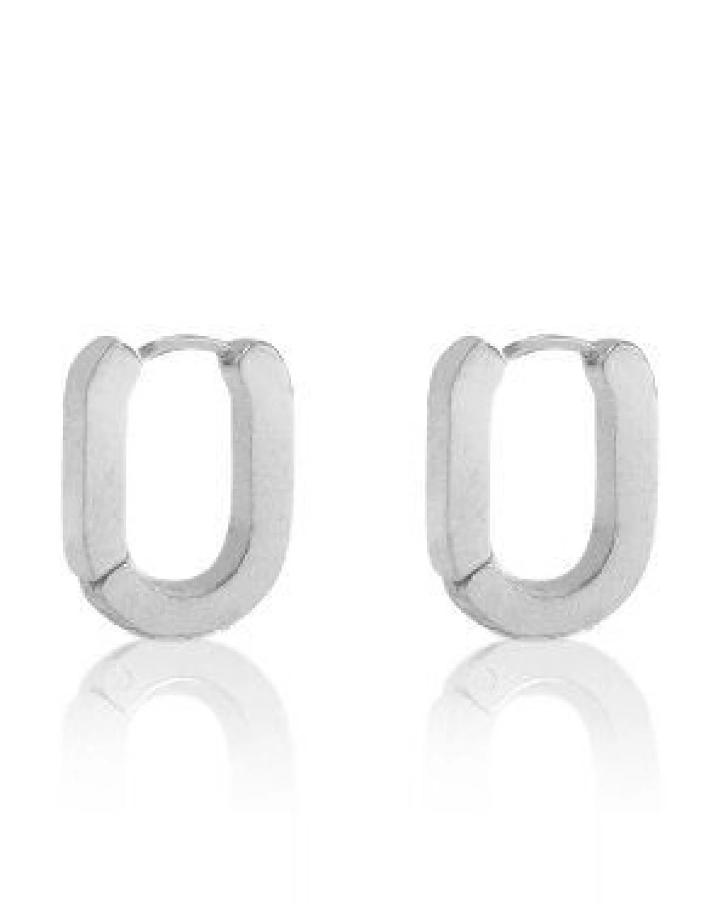 Ovale Creolen, Cool & Schick in 16 x 12mm von Elektropulli – Ansicht 2
