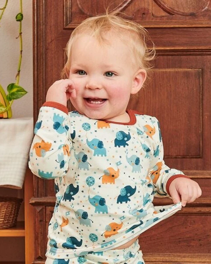 Cheeky Apple Bio Baby-Langarmshirt "Babyelefant"