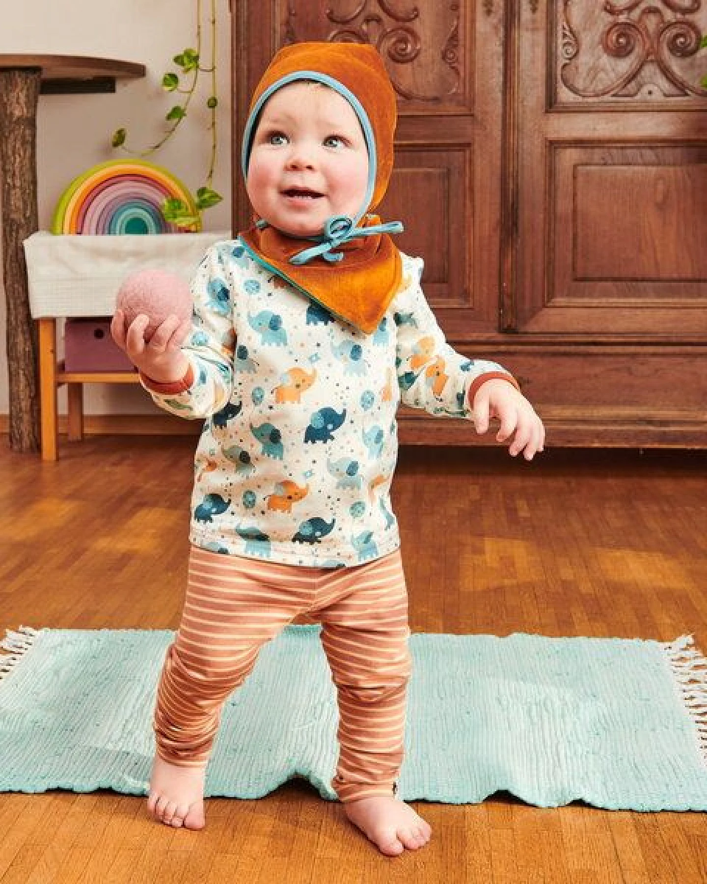 Cheeky Apple Bio Baby-Langarmshirt "Babyelefant" – Ansicht 4