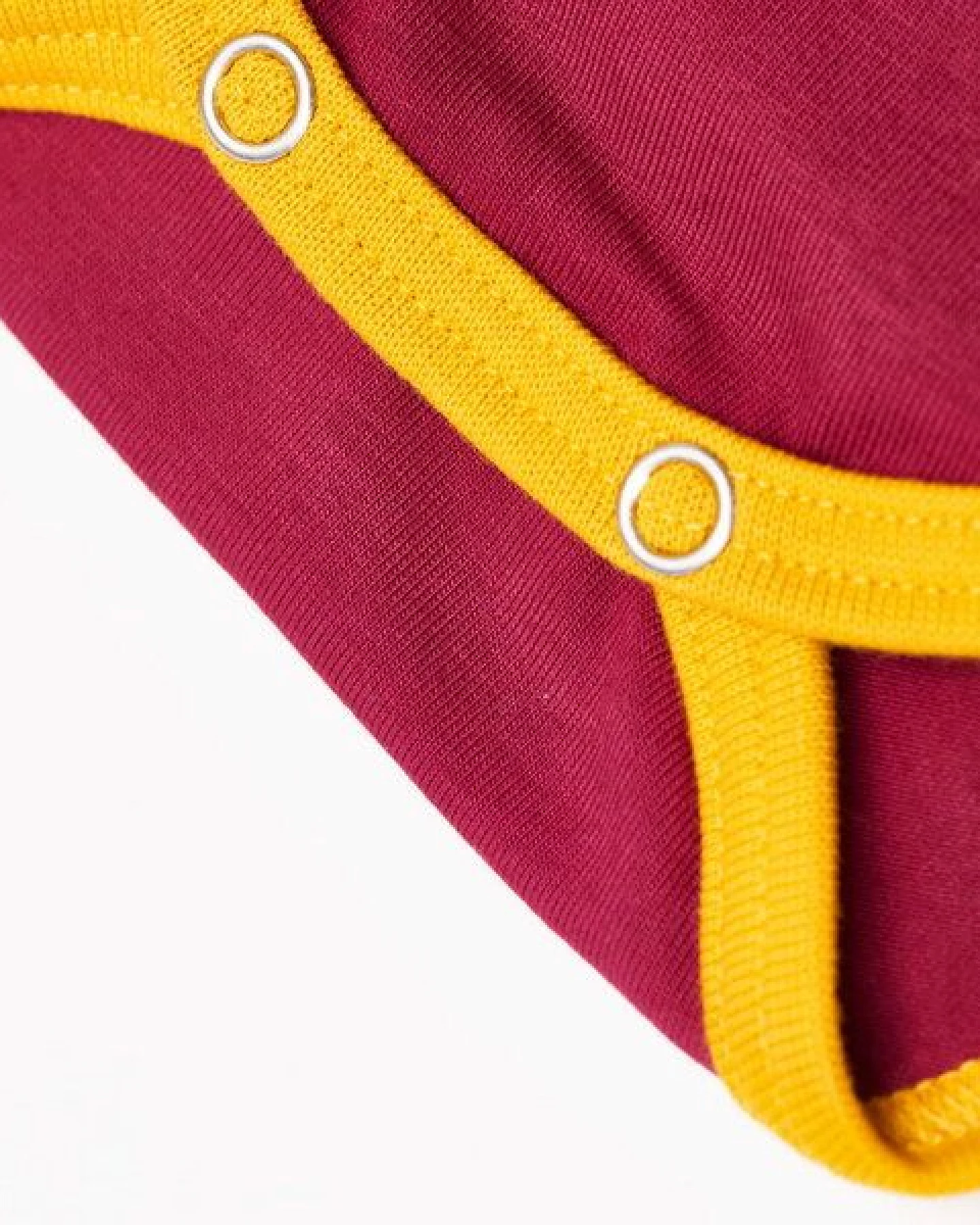 Cheeky Apple Bio Langarm-Body "Bordeaux" – Ansicht 3