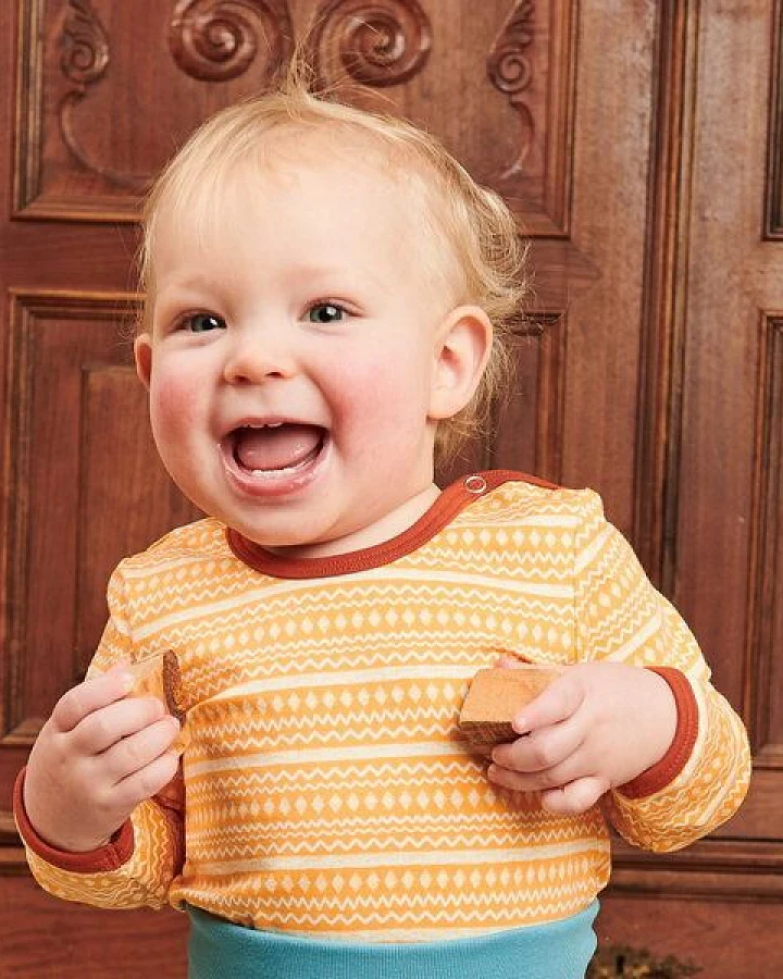 Cheeky Apple Bio Baby-Langarmshirt "Rhapsody"
