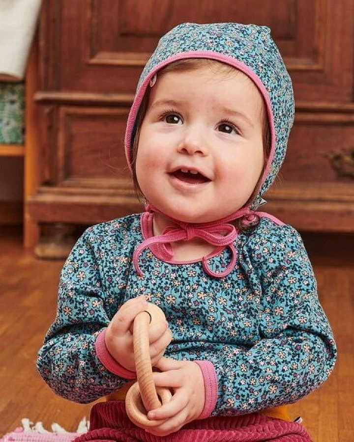 Cheeky Apple Bio Baby-Langarmshirt "Missy Flower"