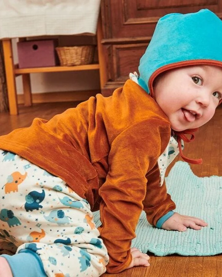 Cheeky Apple Bio Baby-Langarmshirt "Nicki Caramell"