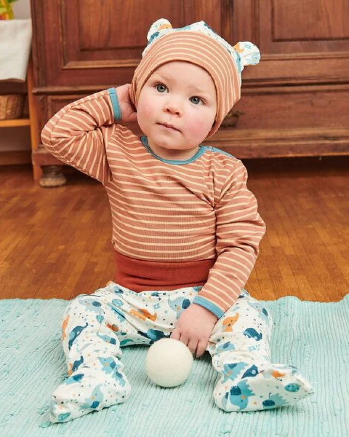 Cheeky Apple Bio Baby-Langarmshirt "Streifen"