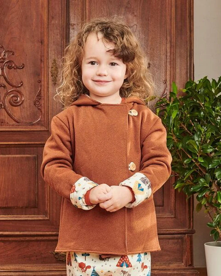 Cheeky Apple Bio-Wendejäckchen "Sweat Copper Meliert|Abenteuercamp"