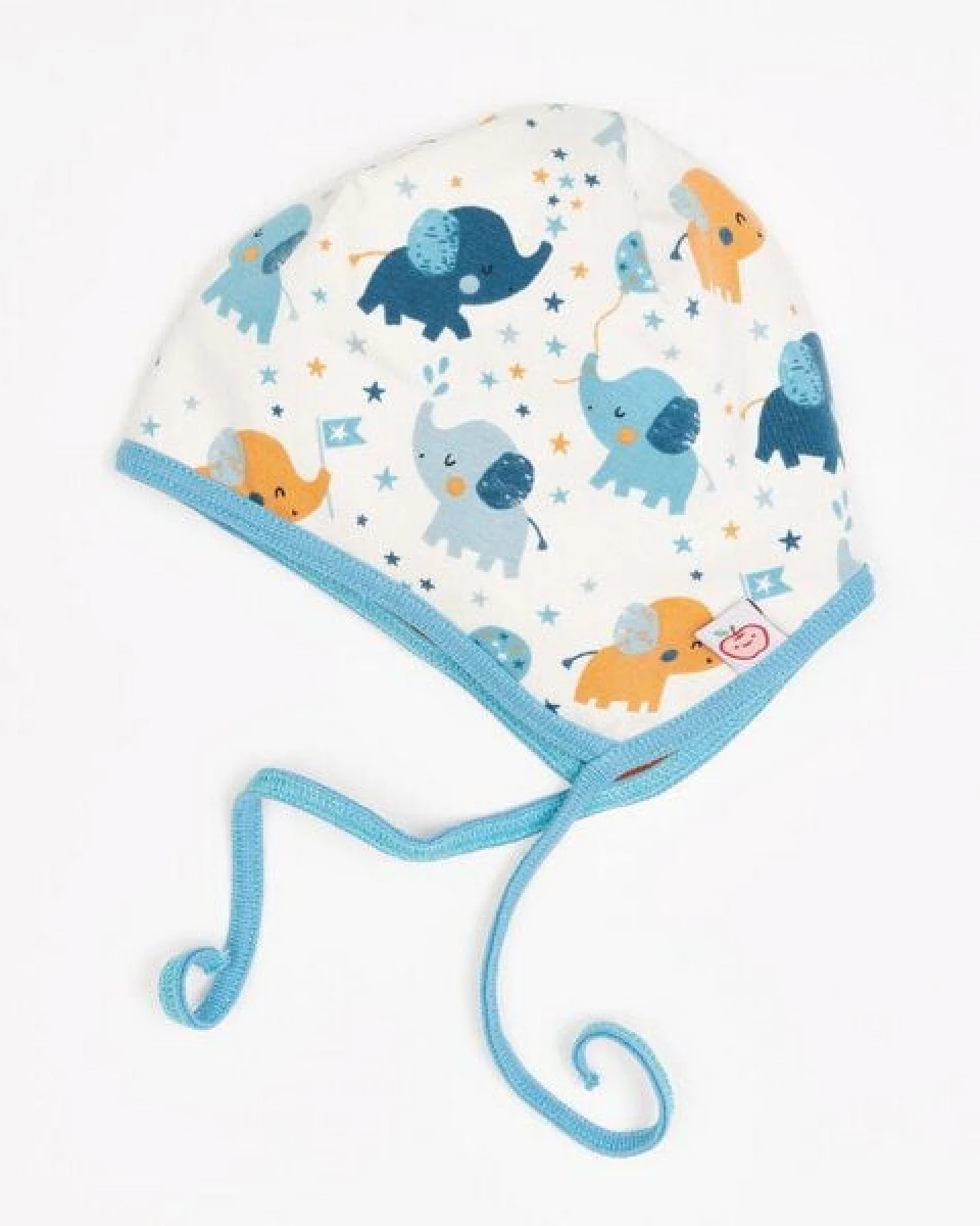 Cheeky Apple Wendbares Bio-Ohrenhäubchen "Babyelefant|Nicki Caramell" – Ansicht 2