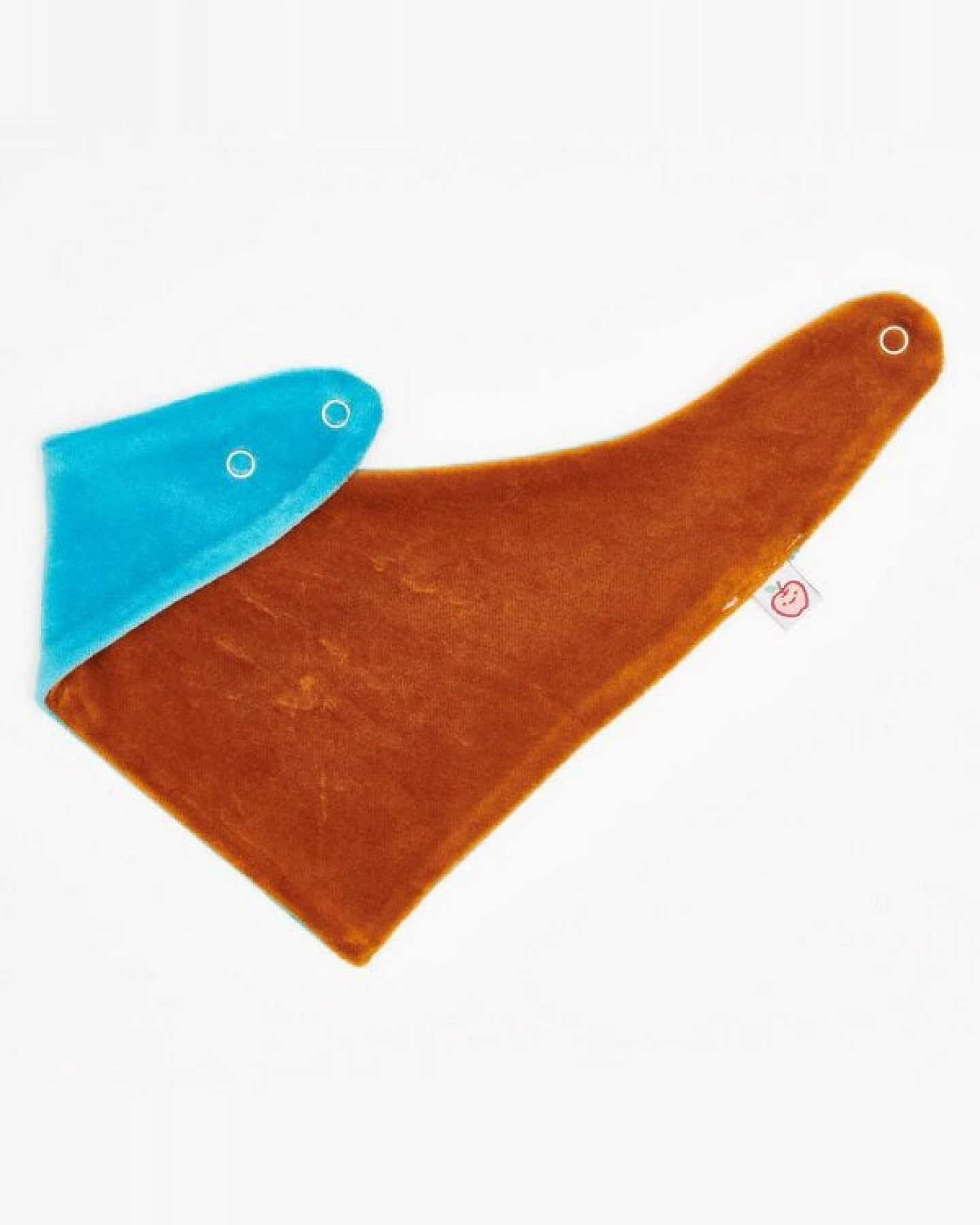 Cheeky Apple Wendbares Bio-Dreieckstuch "Nicki Caramell|Nicki Pagoda Blue" – Ansicht 2