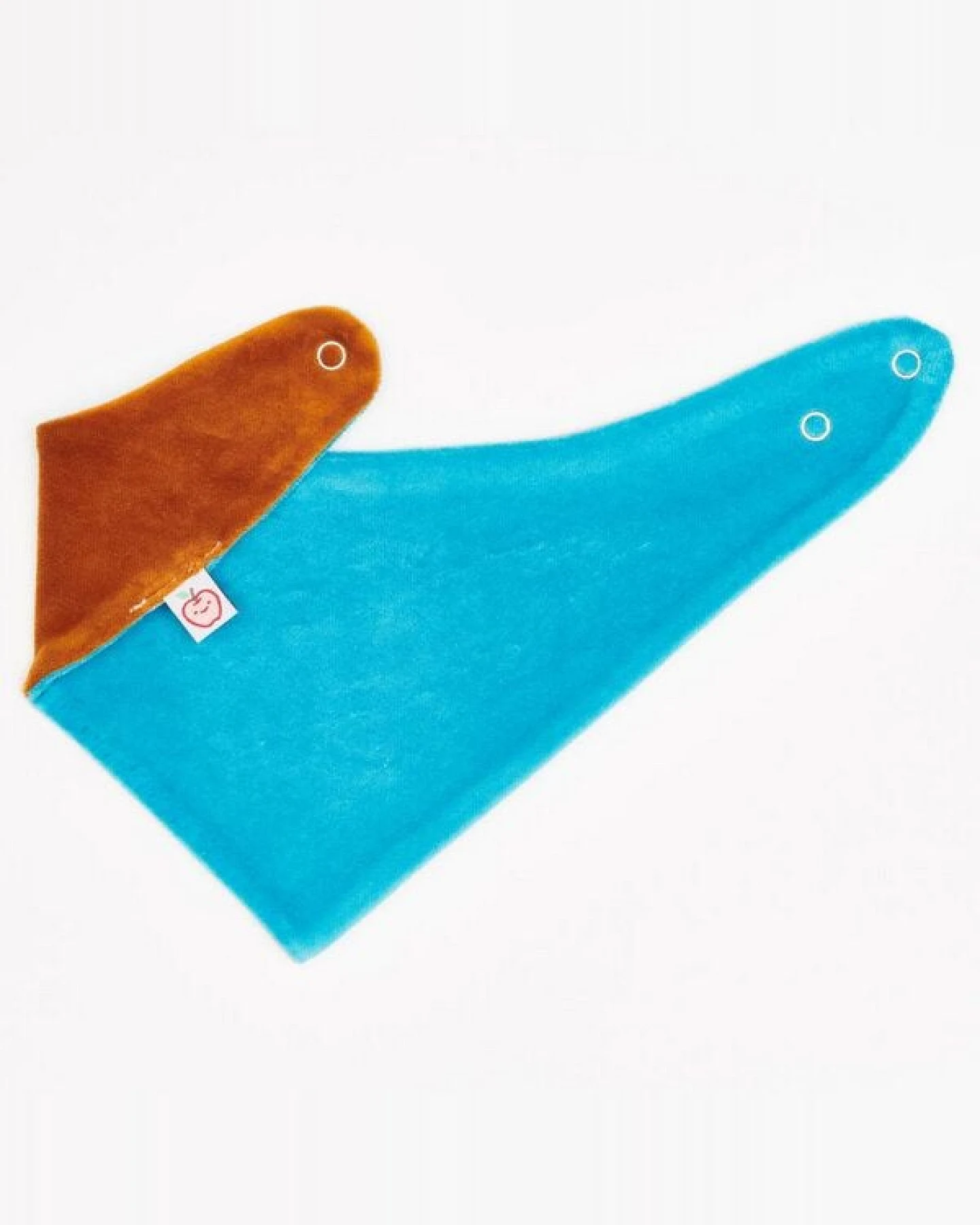 Cheeky Apple Wendbares Bio-Dreieckstuch "Nicki Caramell|Nicki Pagoda Blue" – Ansicht 4