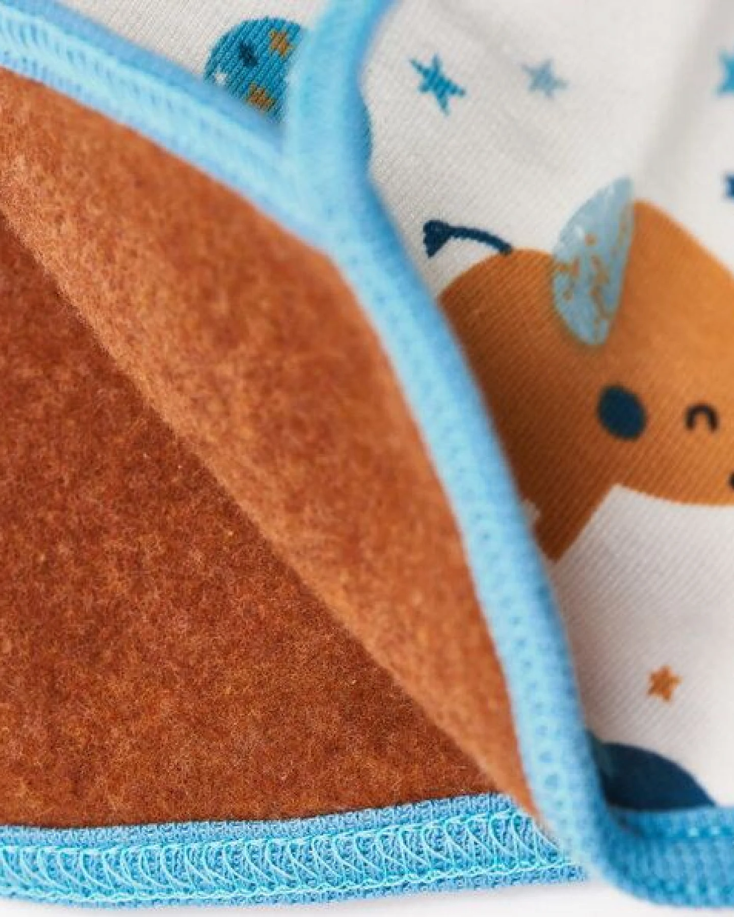 Cheeky Apple Gefüttertes Bio-Ohrenhäubchen "Babyelefant|Fleece Copper Meliert" – Ansicht 4