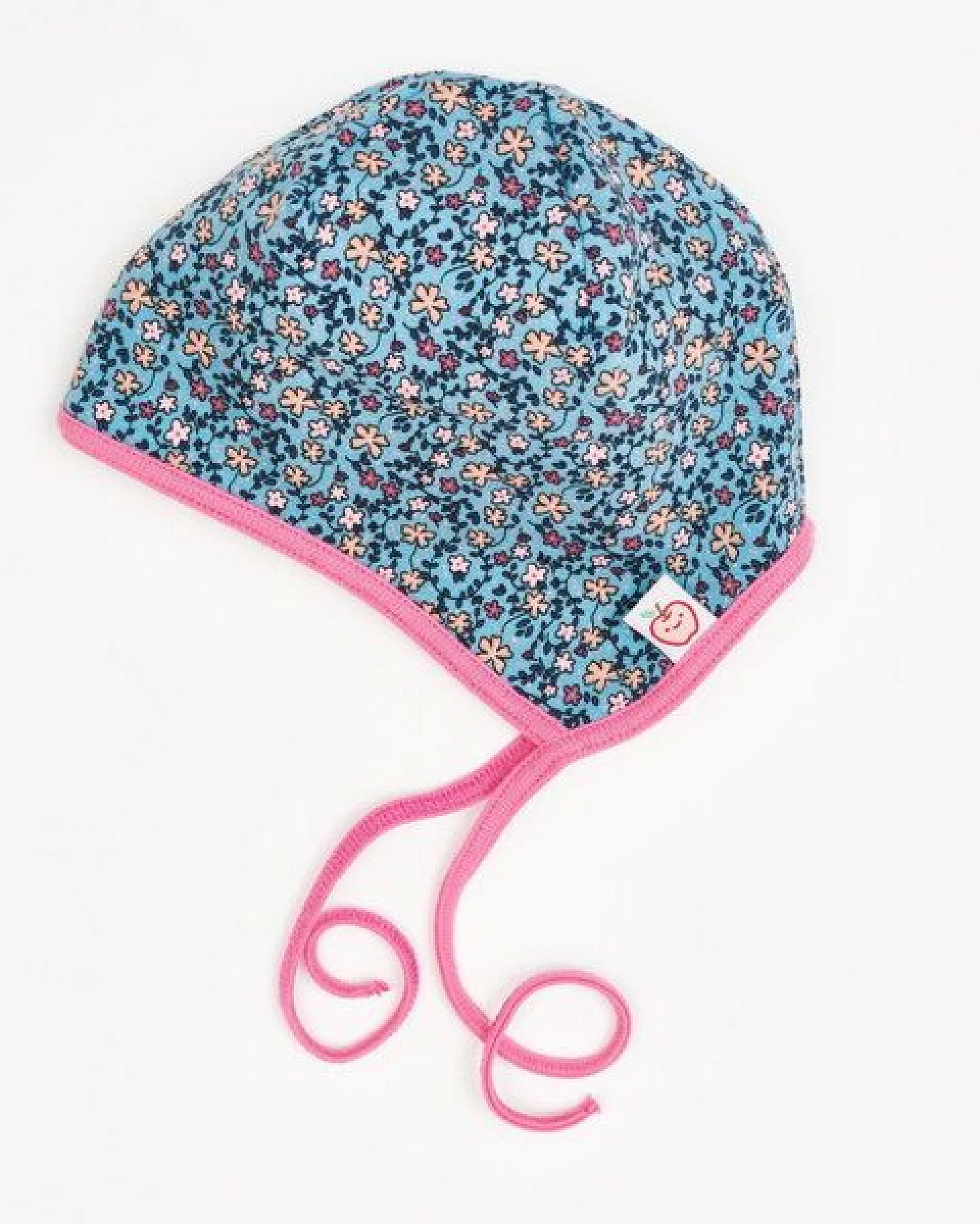 Cheeky Apple Gefüttertes Bio-Ohrenhäubchen "Missy Flower|Fleece Nude Meliert" – Ansicht 2