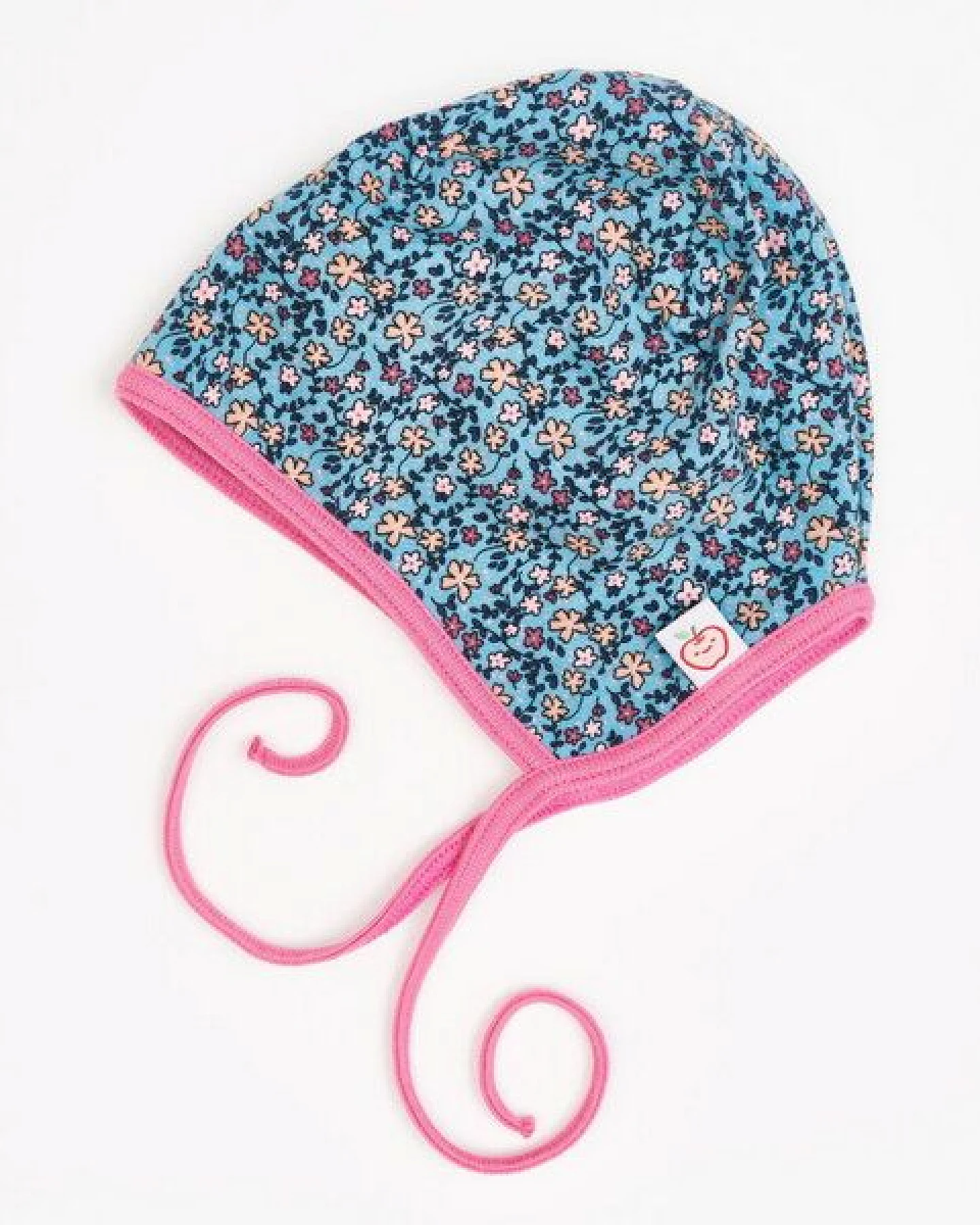 Cheeky Apple Wendbares Bio-Ohrenhäubchen "Missy Flower|Nicki Pagoda Blue" – Ansicht 2