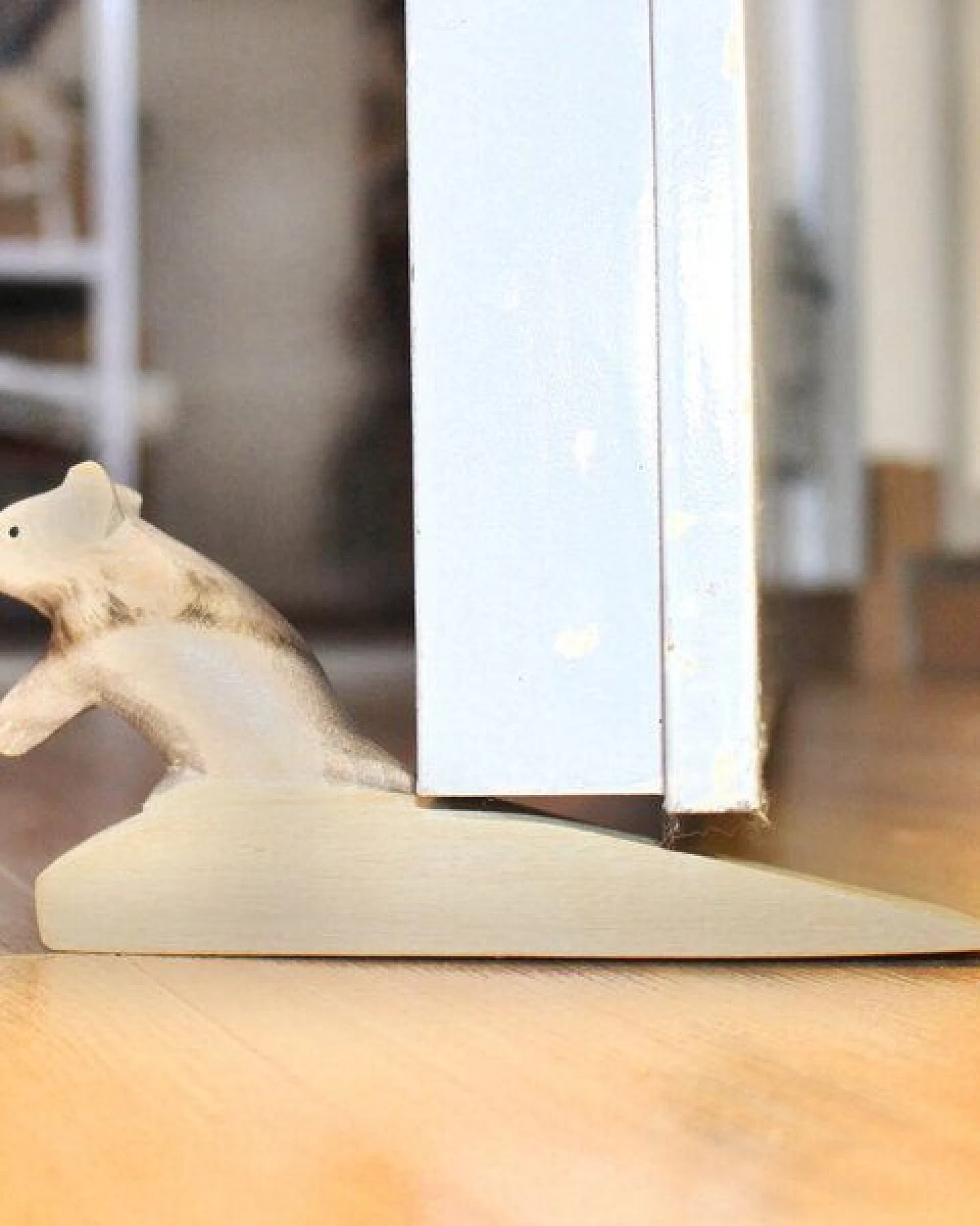 Mitienda Shop Türstopper aus Holz Maus grau – Ansicht 3