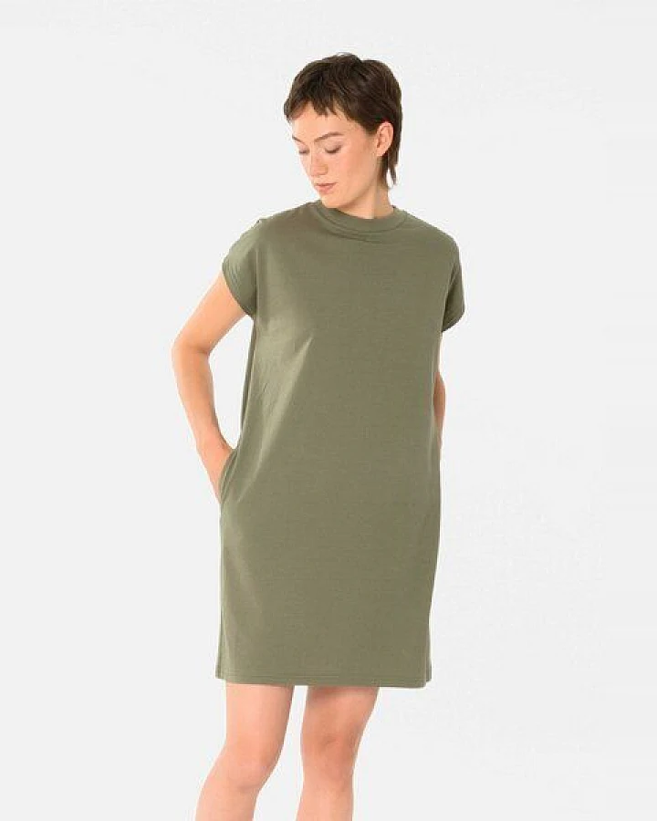 ThokkThokk Damen T-Shirt Kleid mit lässiger Passform