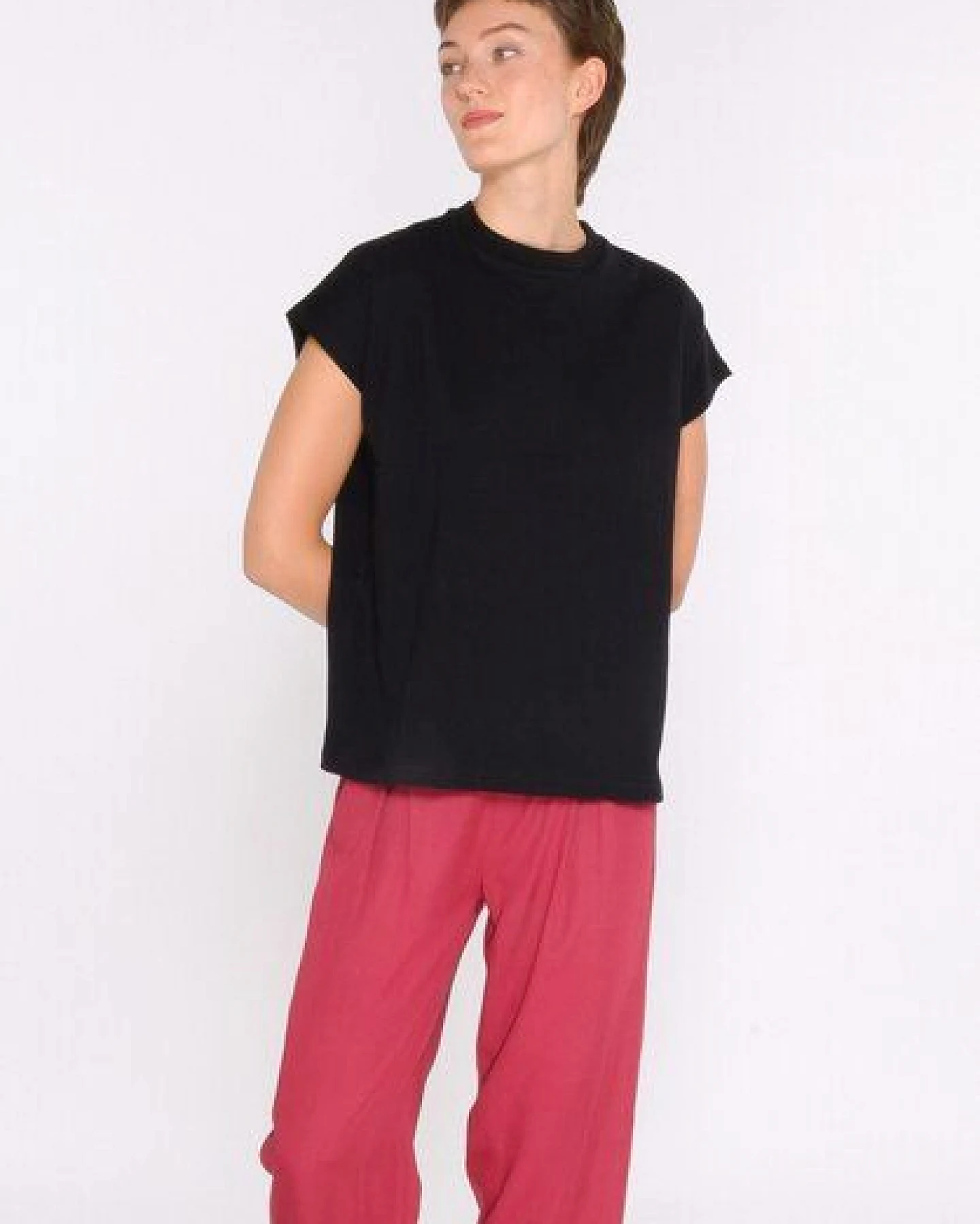ThokkThokk Damen Boxy T-Shirt TT75 Structured aus Bio-Baumwoll-Mix – Ansicht 3