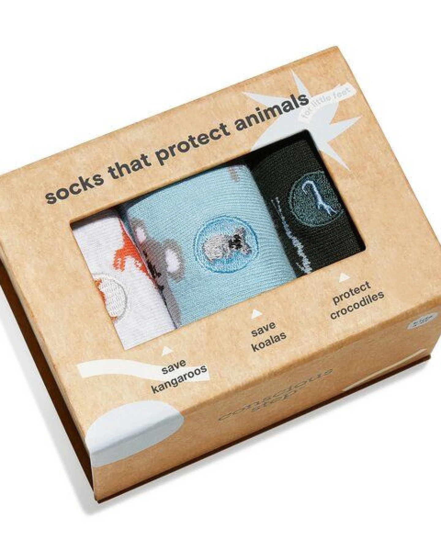 Conscious Step Socken Box für Kinder, die Tiere in Australien schützen – Ansicht 2