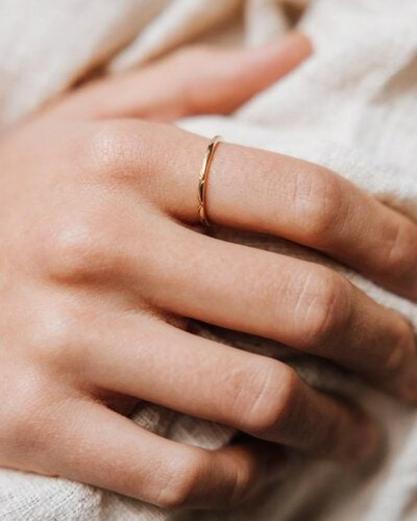Jyoti - Fair Works Ring Maalia Messing – Ansicht 2