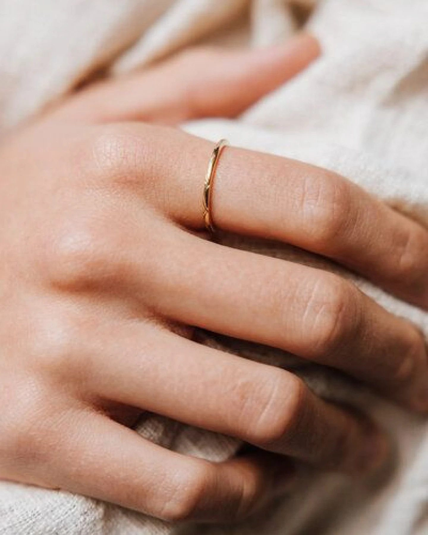 Jyoti - Fair Works Ring Maalia Messing – Ansicht 2