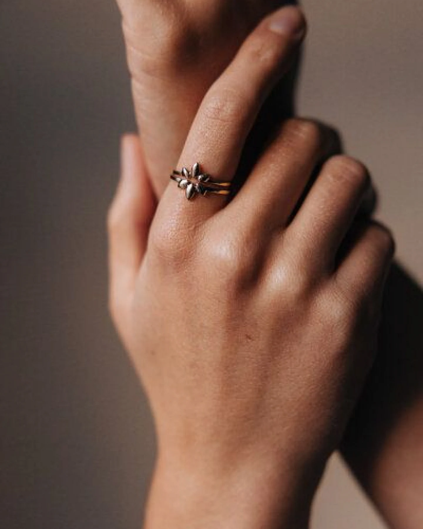 Jyoti - Fair Works Ring Paudha Messing – Ansicht 3