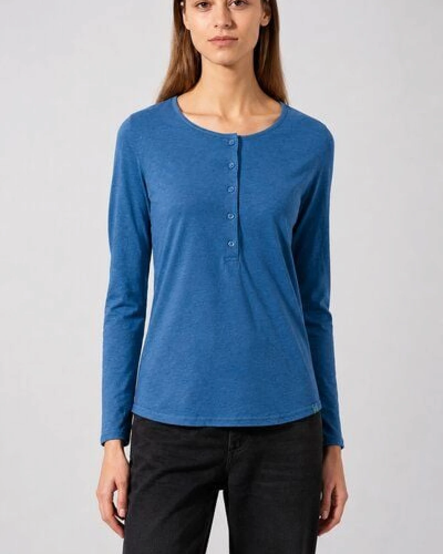 HempAge Damen Longsleeve Hanf/Bio-Baumwolle – Ansicht 2