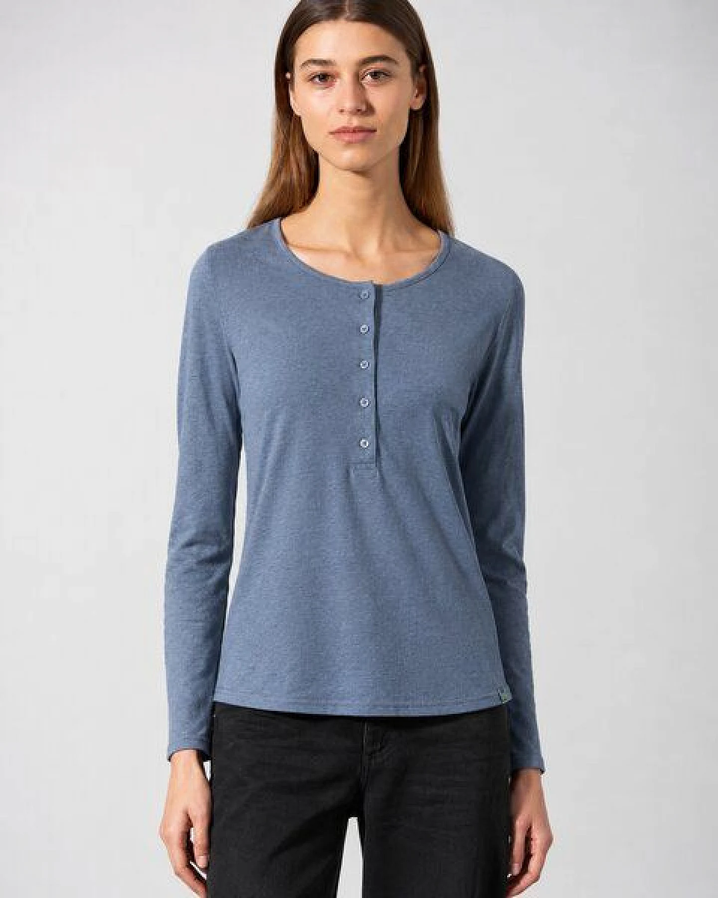 HempAge Damen Longsleeve Hanf/Bio-Baumwolle – Ansicht 2
