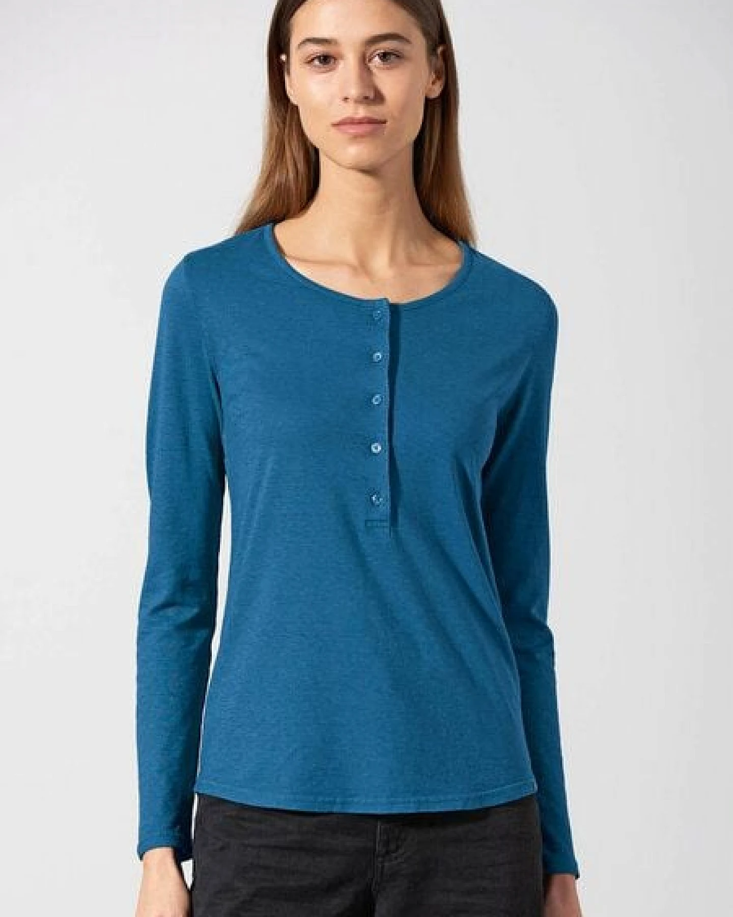 HempAge Damen Longsleeve Hanf/Bio-Baumwolle – Ansicht 3