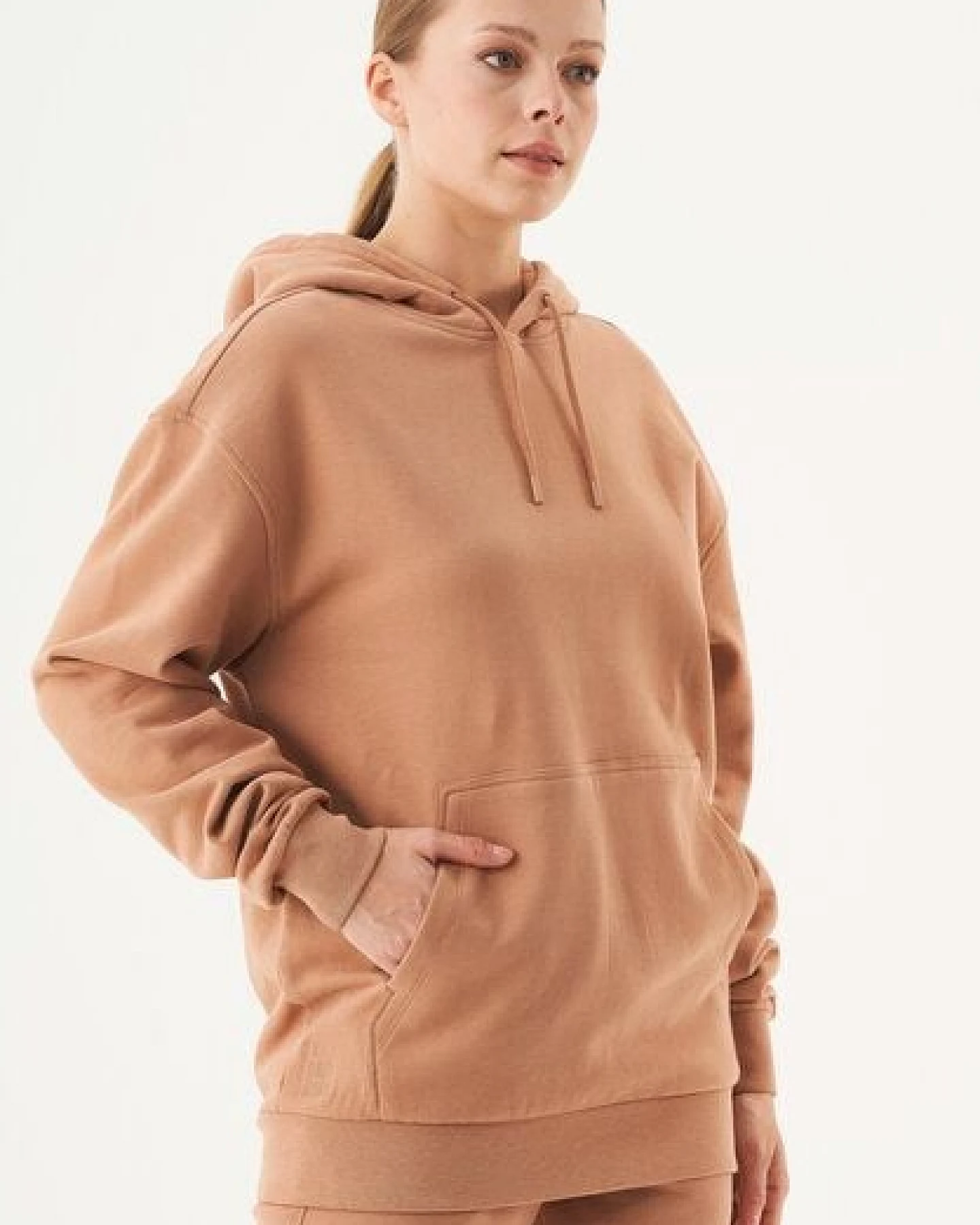 ORGANICATION ESSENTIALS-HALKI-Unisex Soft Touch Hoodie aus Bio-Baumwolle – Ansicht 3