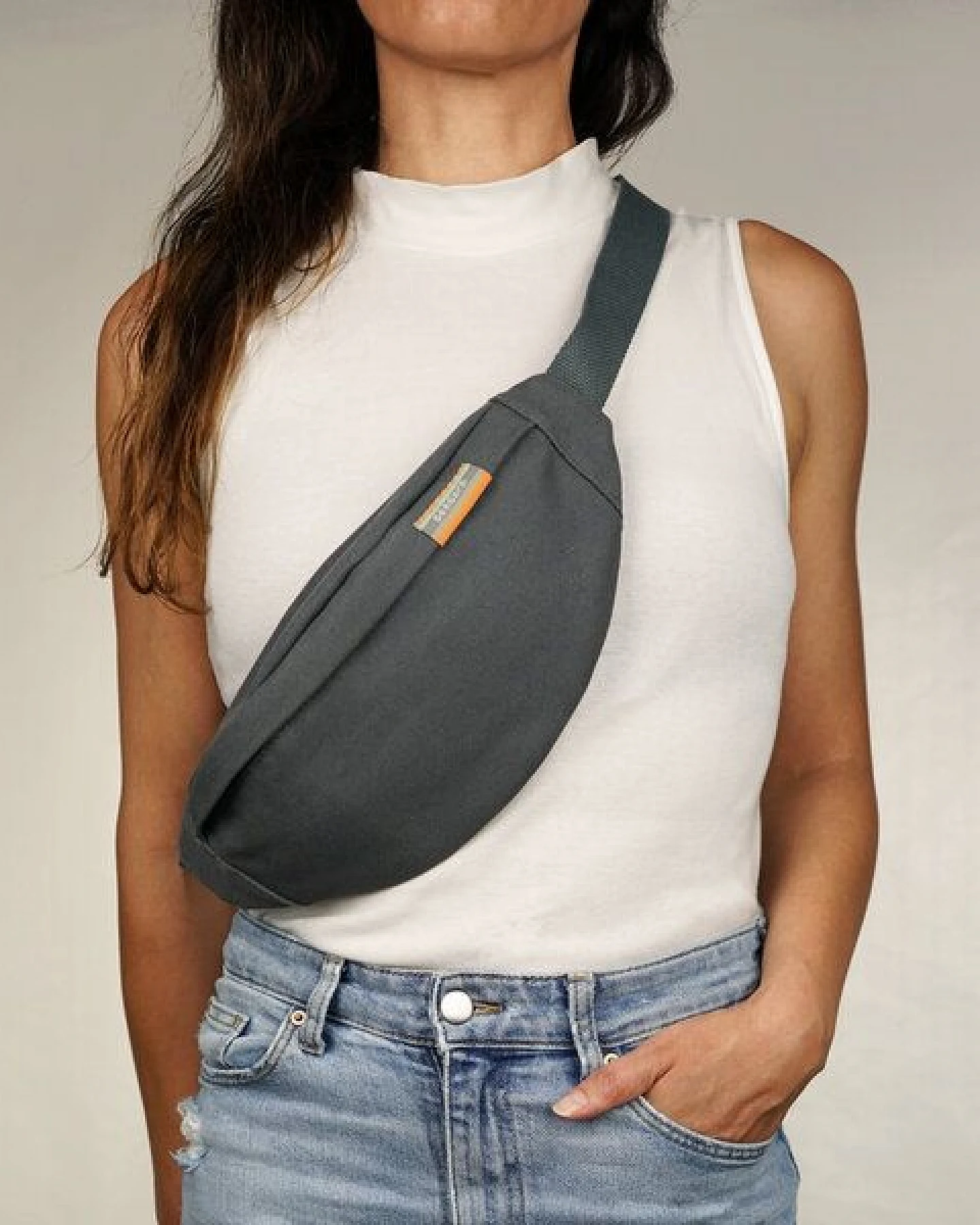 seasara Bauchtasche Canvas aus Bio-Baumwolle/Hanf – Ansicht 2