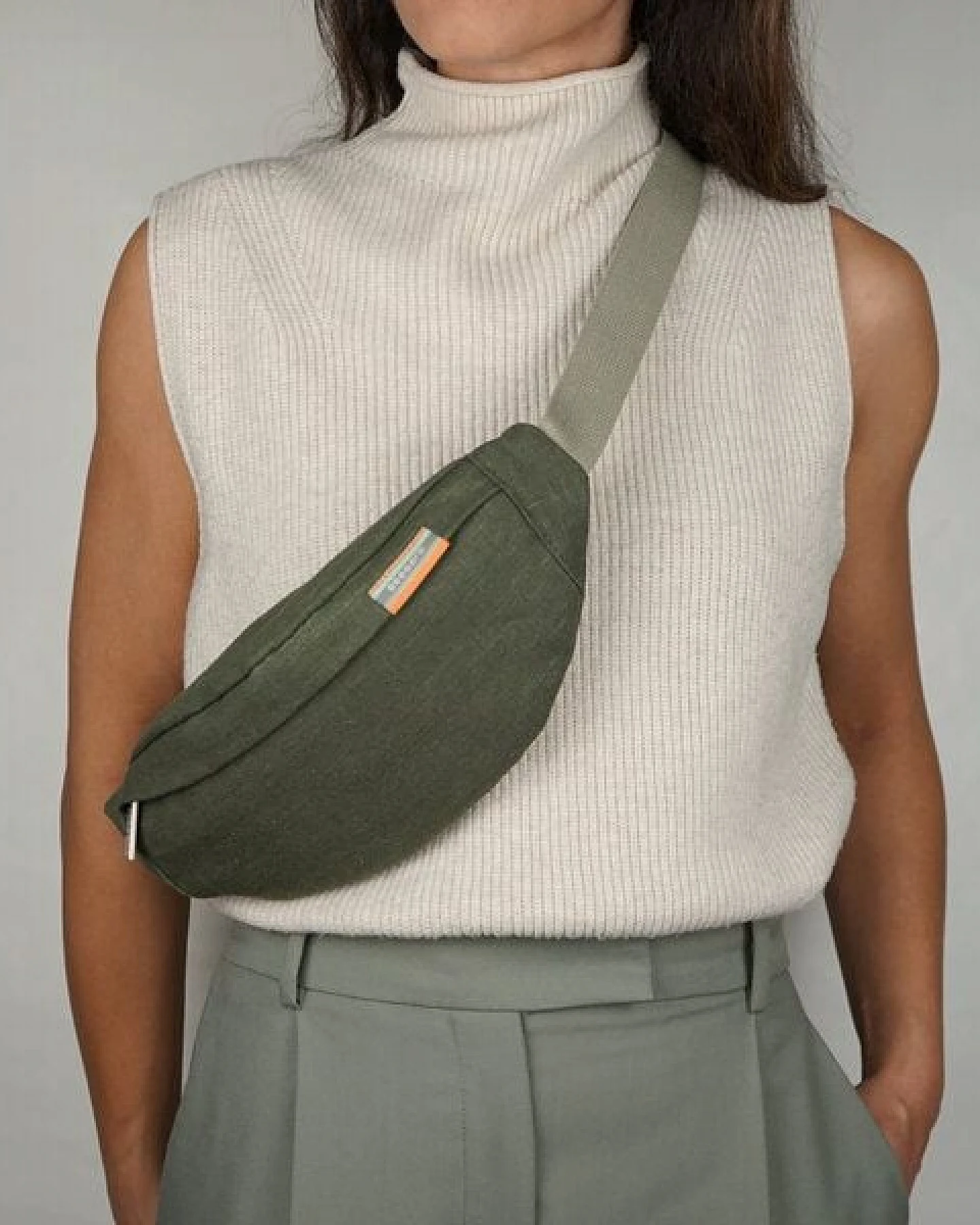 seasara Bauchtasche Canvas aus Bio-Baumwolle/Hanf – Ansicht 3