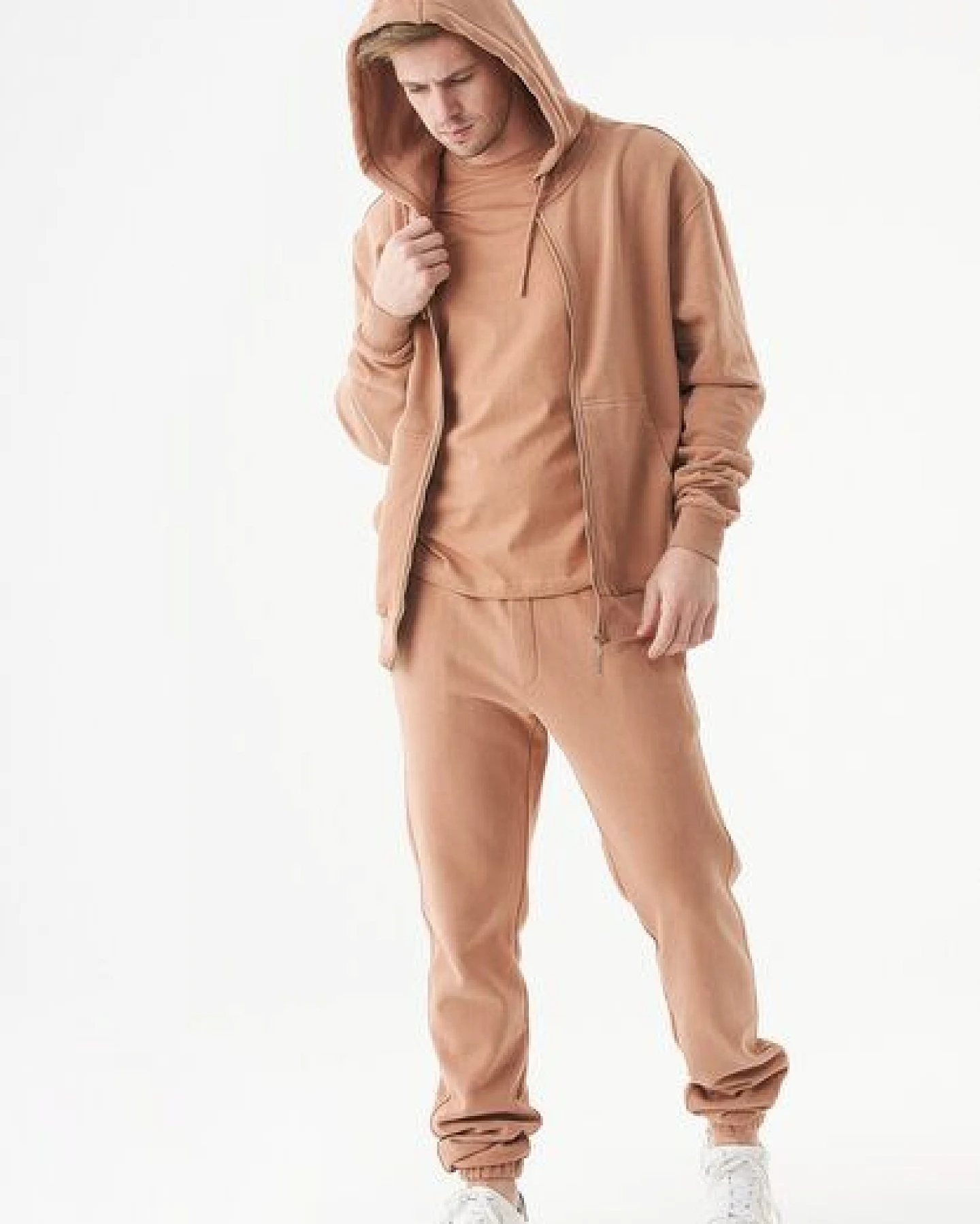 ORGANICATION ESSENTIALS-JUNDA-Unisex Soft Touch Sweatjacke aus Bio-Baumwolle – Ansicht 2