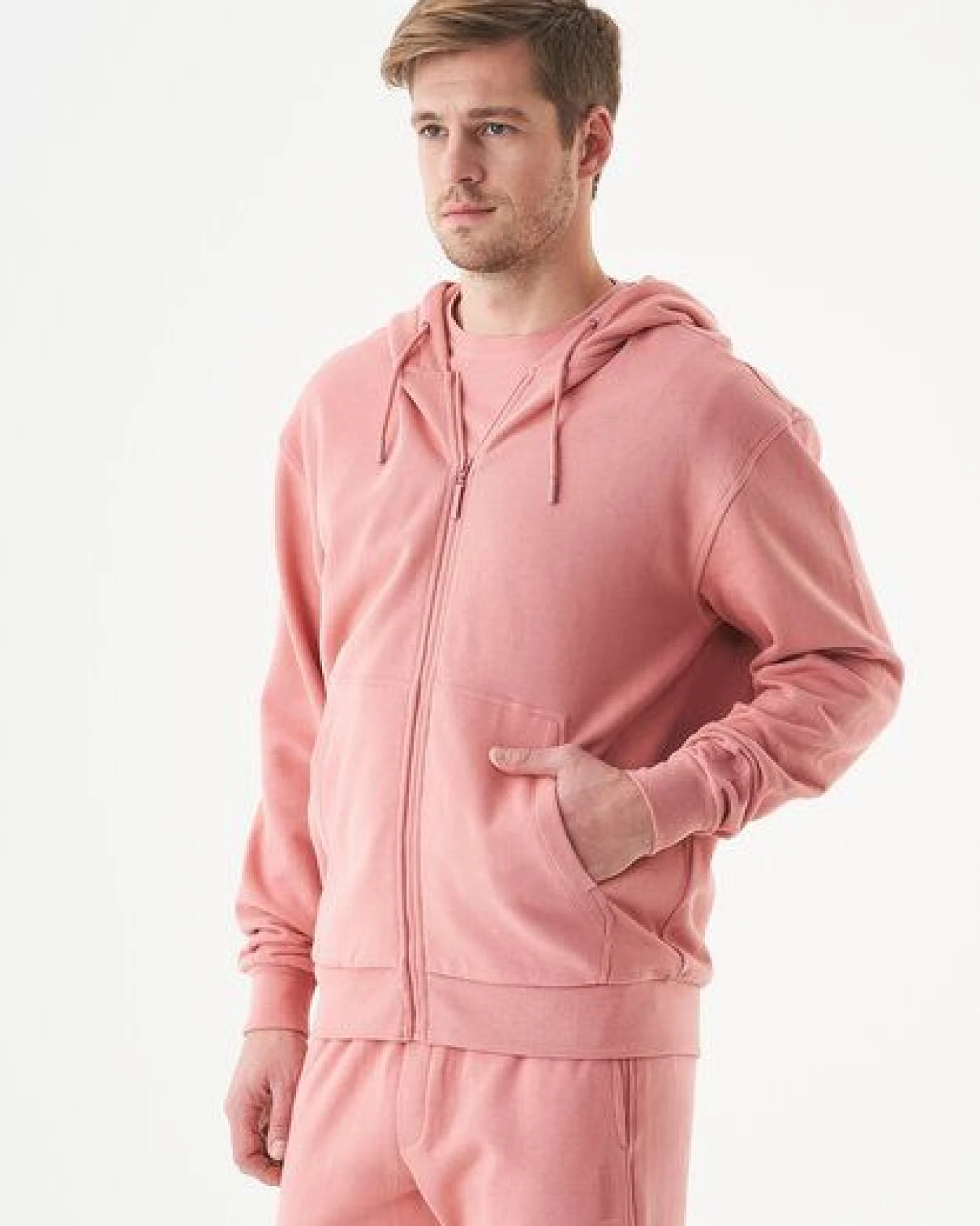 ORGANICATION ESSENTIALS-JUNDA-Unisex Soft Touch Sweatjacke aus Bio-Baumwolle – Ansicht 3