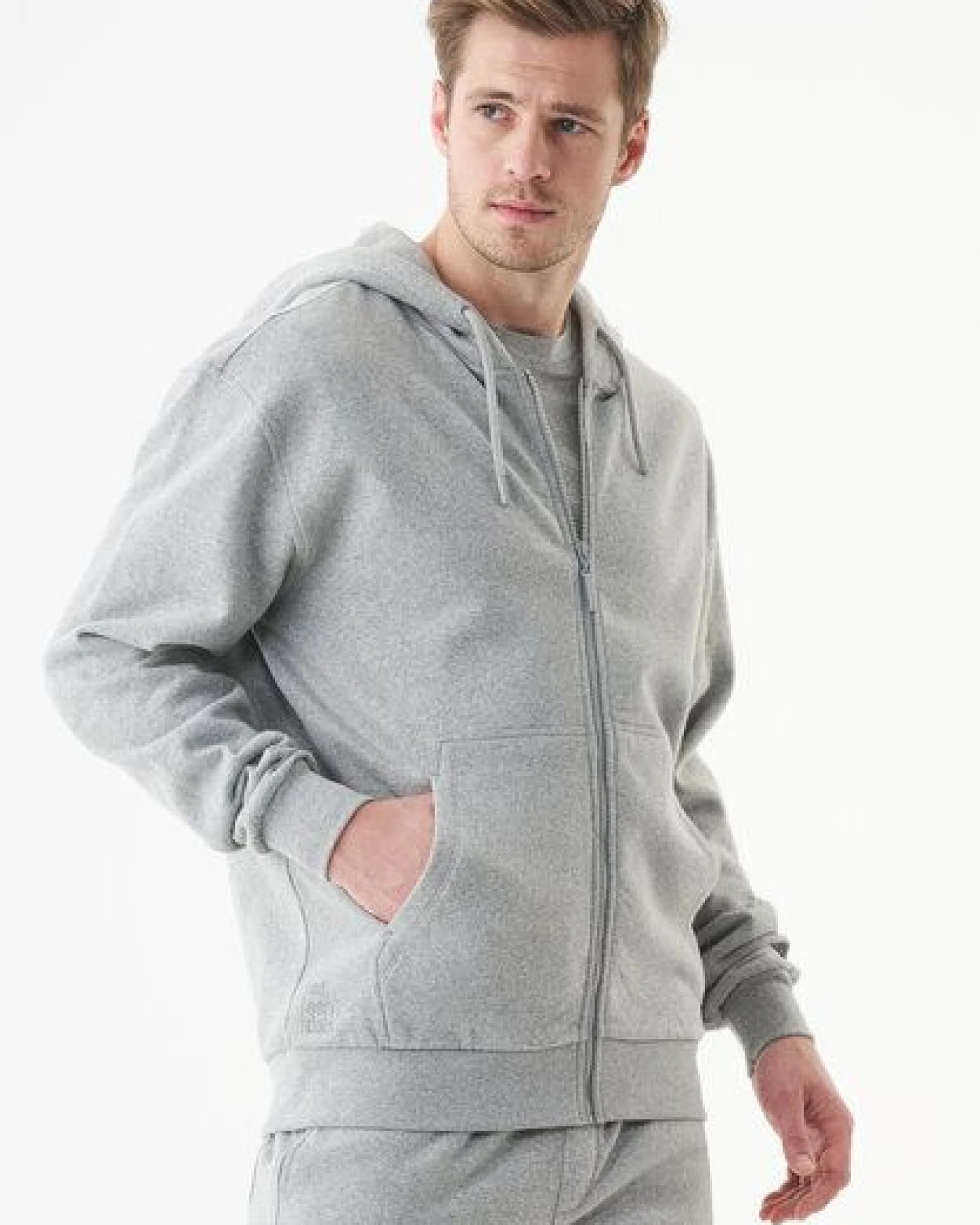ORGANICATION ESSENTIALS-JUNDA-Unisex Soft Touch Sweatjacke aus Bio-Baumwolle – Ansicht 3