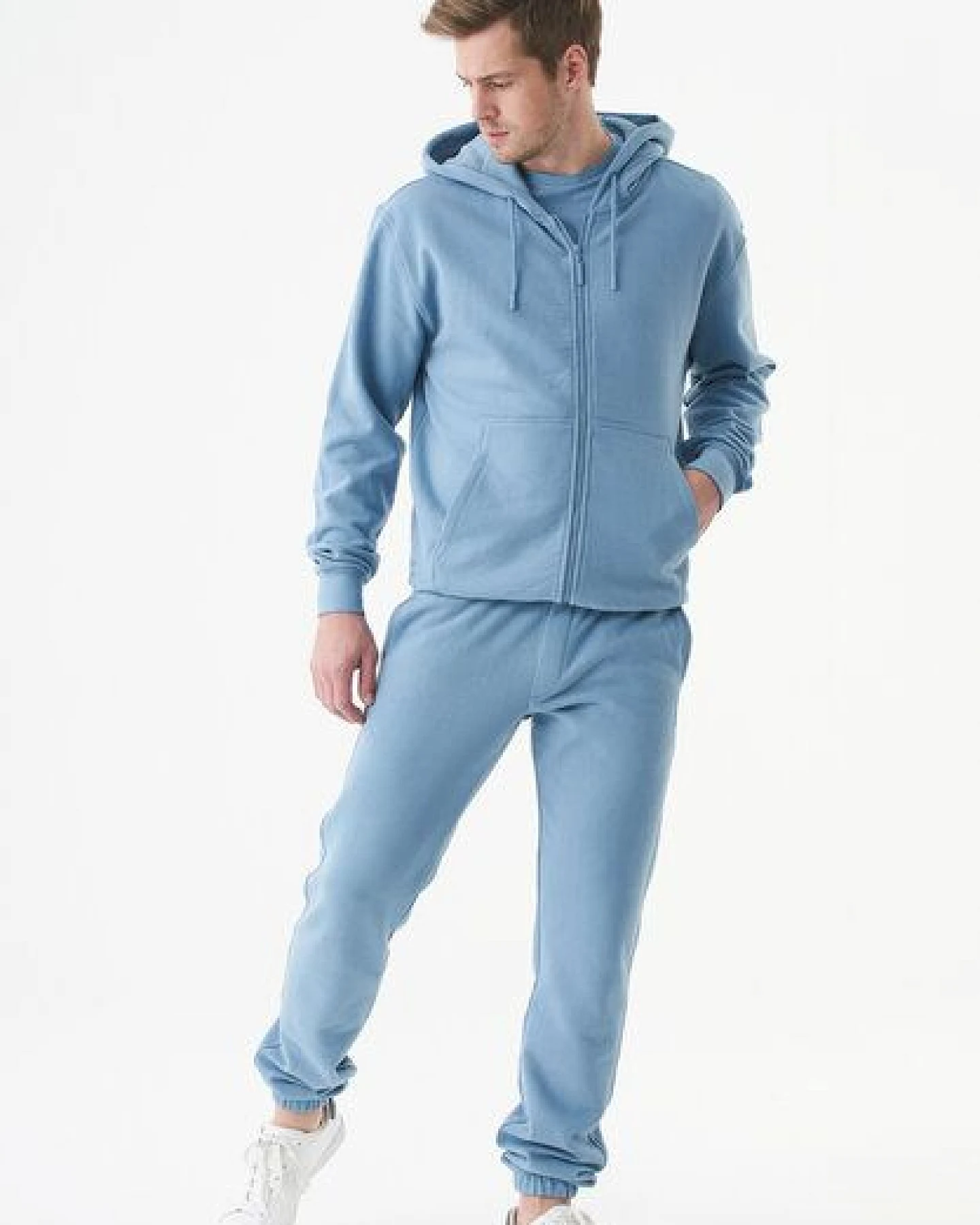 ORGANICATION ESSENTIALS-JUNDA-Unisex Soft Touch Sweatjacke aus Bio-Baumwolle – Ansicht 2