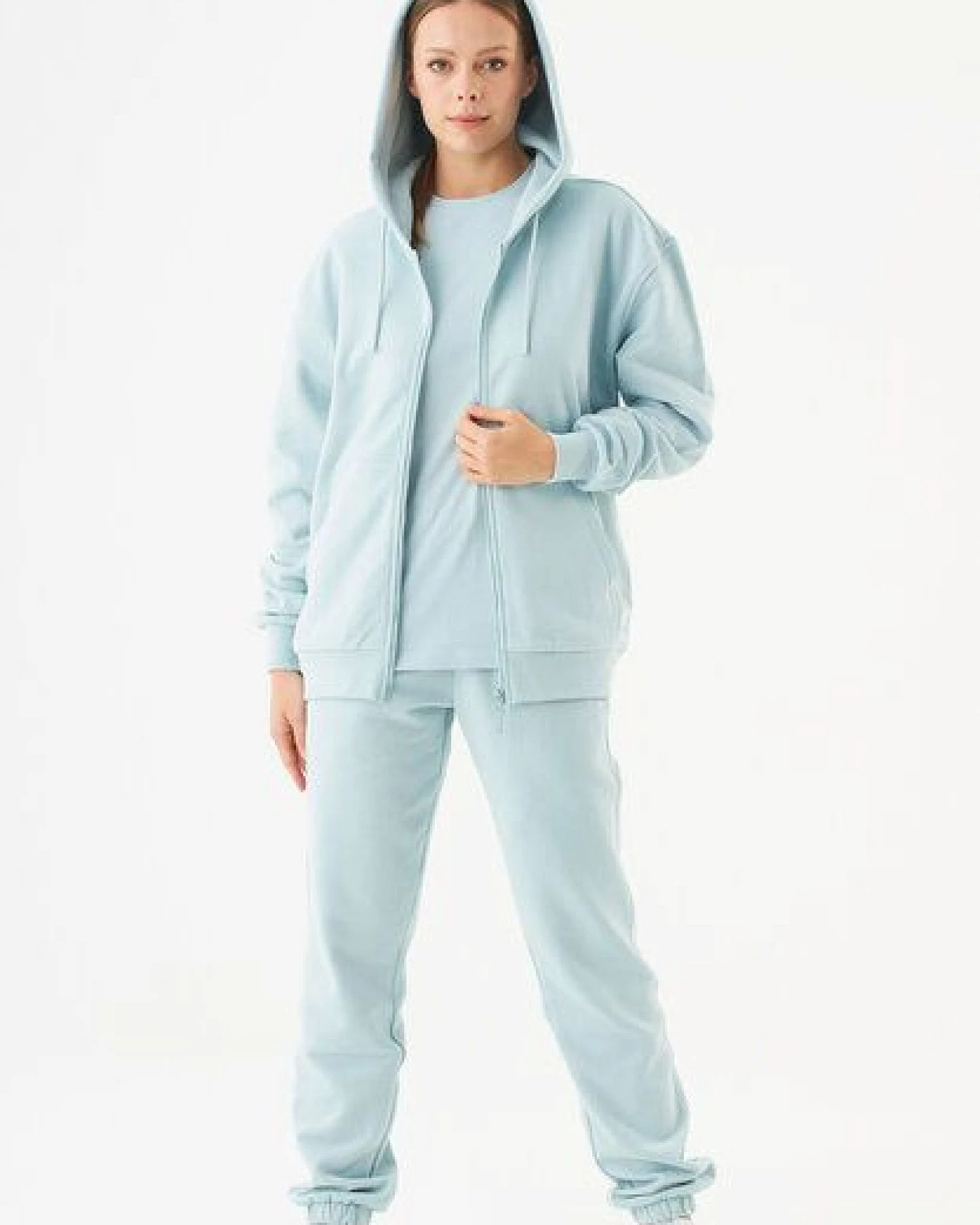 ORGANICATION ESSENTIALS-JUNDA-Unisex Soft Touch Sweatjacke aus Bio-Baumwolle – Ansicht 2