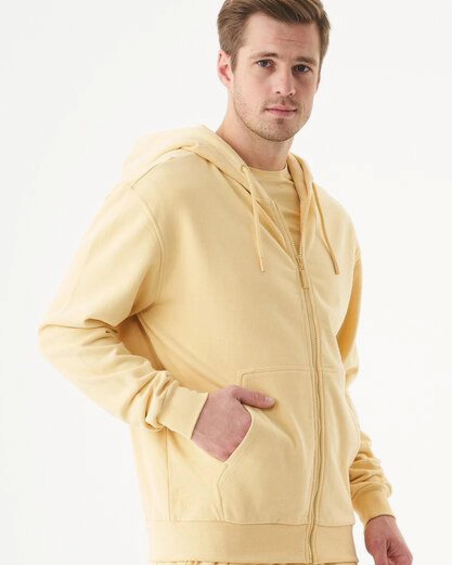 ORGANICATION ESSENTIALS-JUNDA-Unisex Soft Touch Sweatjacke aus Bio-Baumwolle – Ansicht 3