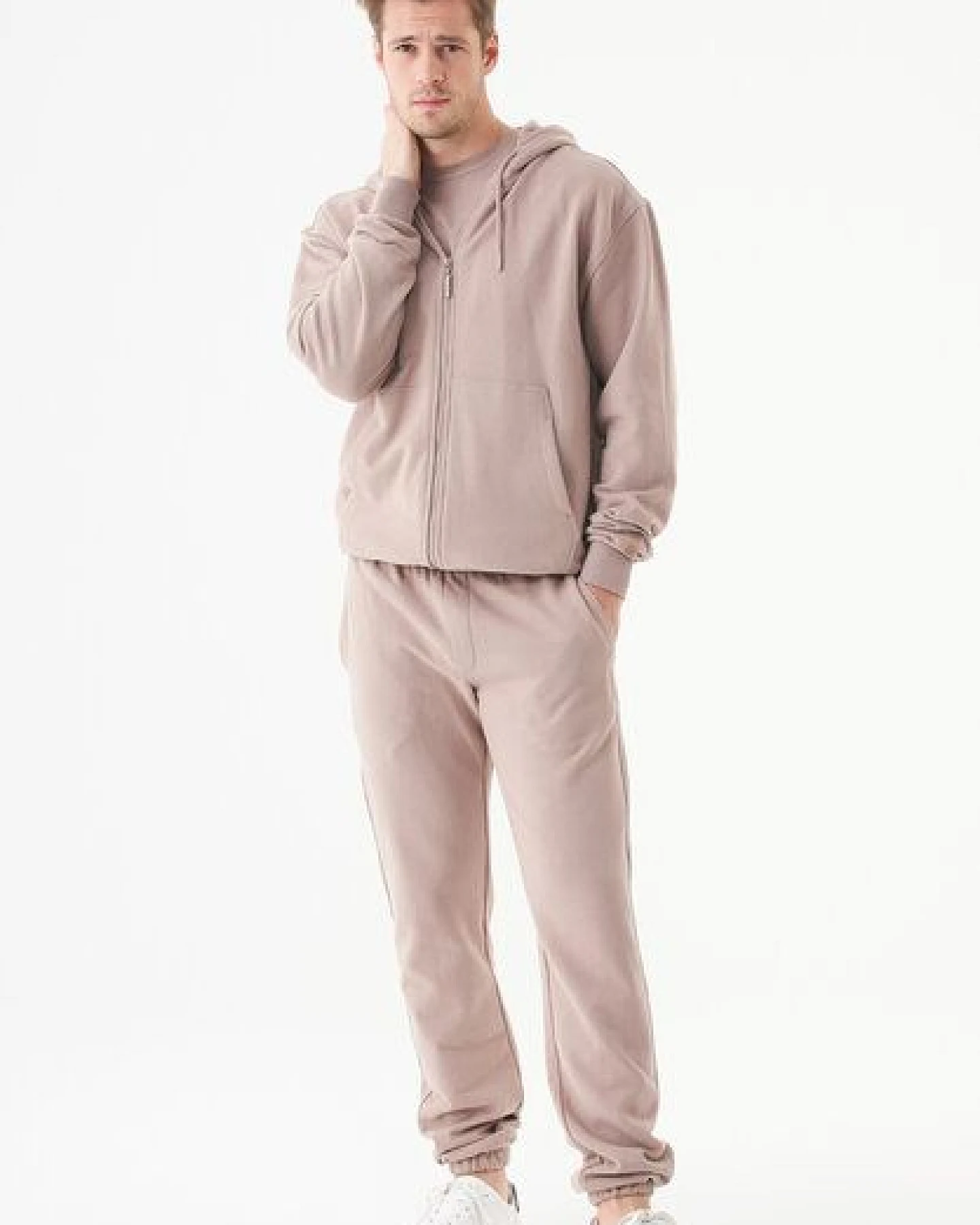ORGANICATION ESSENTIALS-JUNDA-Unisex Soft Touch Sweatjacke aus Bio-Baumwolle – Ansicht 2