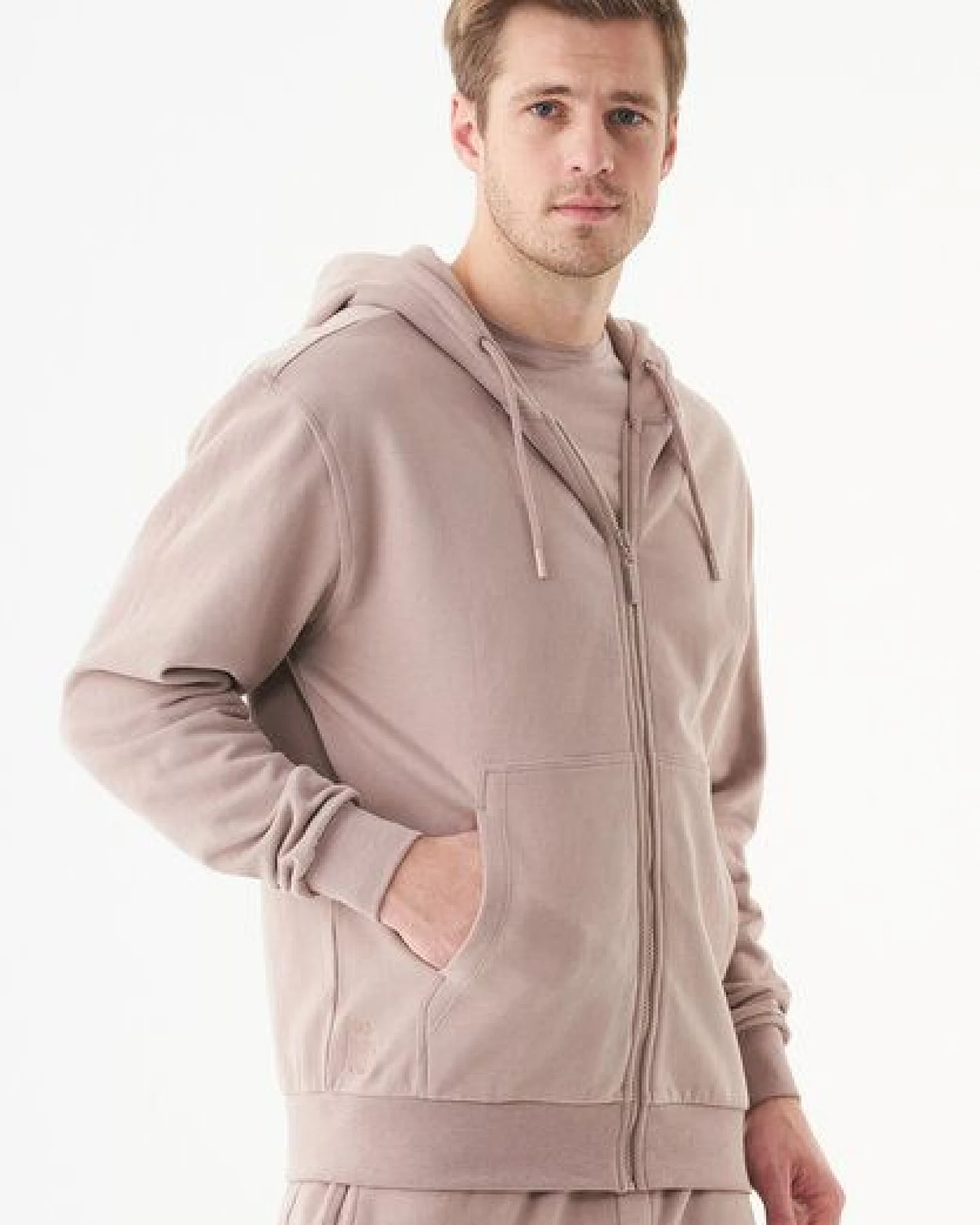 ORGANICATION ESSENTIALS-JUNDA-Unisex Soft Touch Sweatjacke aus Bio-Baumwolle – Ansicht 3