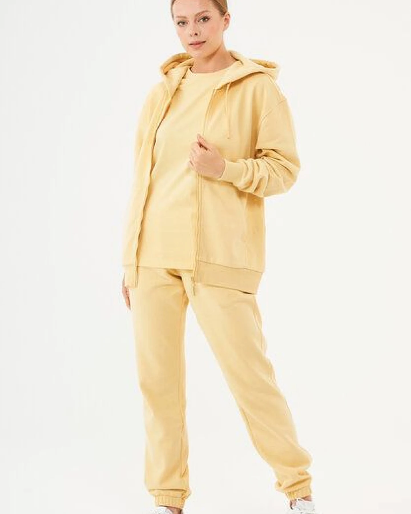 ORGANICATION ESSENTIALS-JUNDA-Unisex Soft Touch Sweatjacke aus Bio-Baumwolle – Ansicht 2
